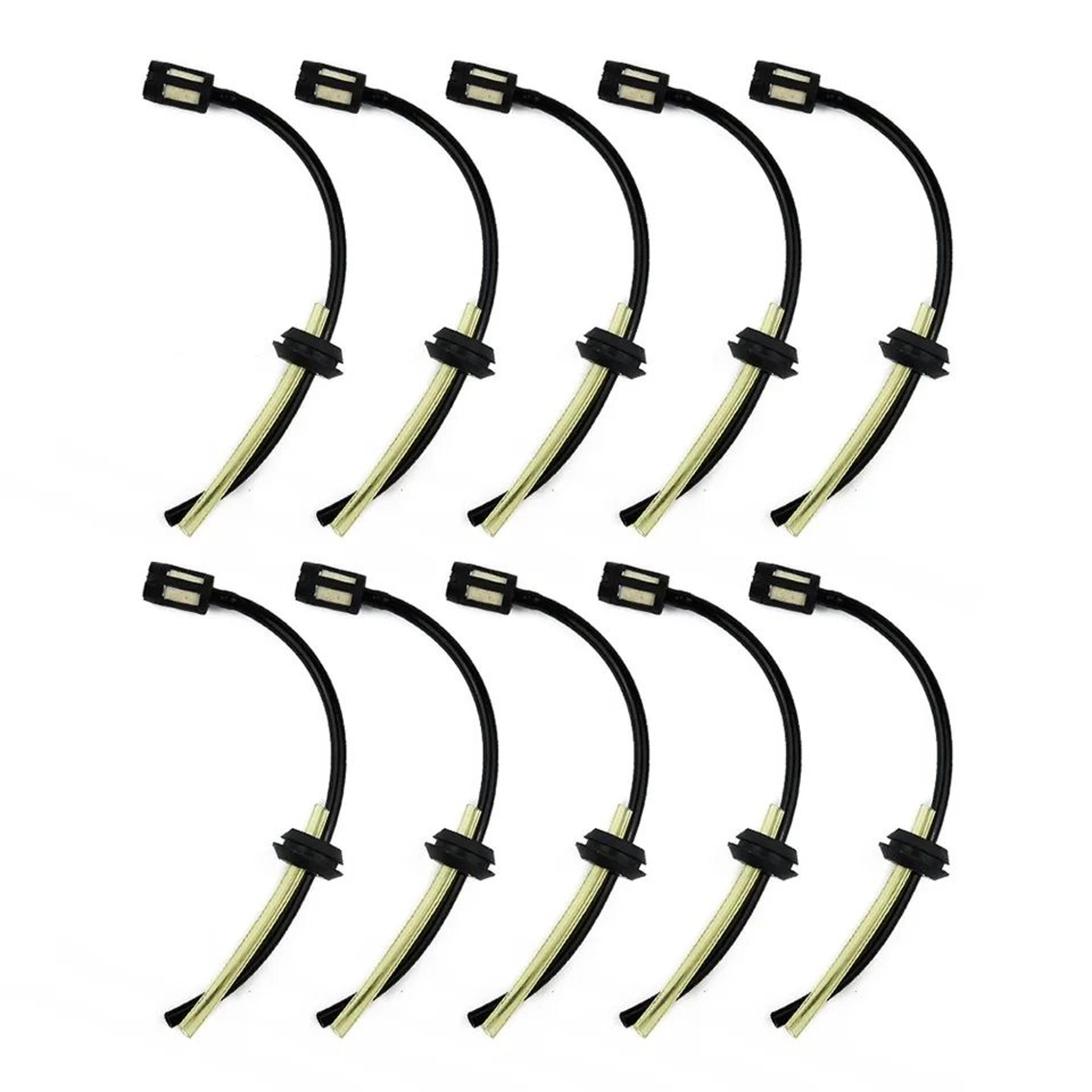 10 Pcs Fuel Hose Pipe Kit With Fuel Filter  Replacement Fuel Line Set For 4Stroke Trimmer Brush Cut 2