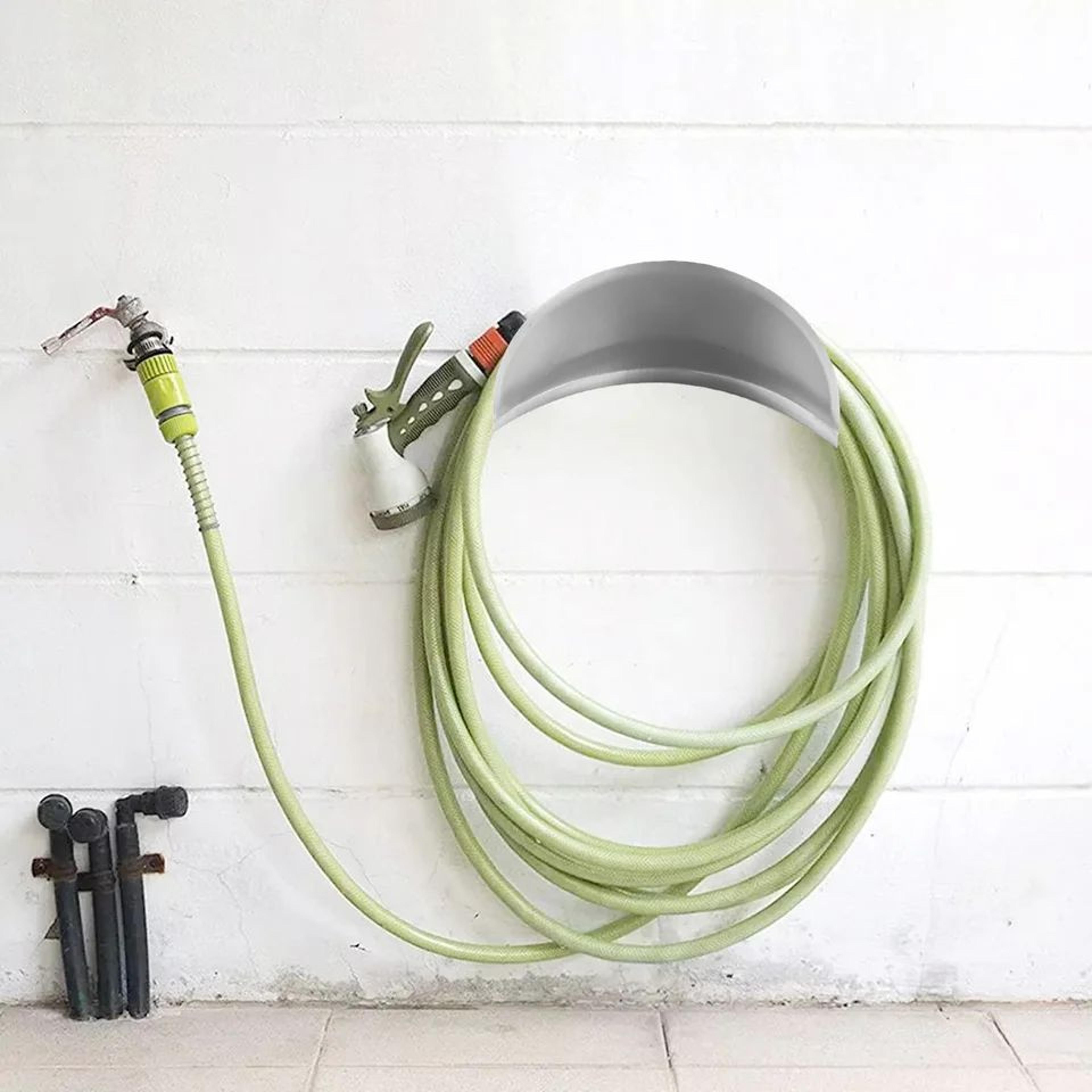 Garden Hose Holder Hanger  Heavy Duty Wall Mount Metal Water Hose Storage Reel Rack For Up To 50 Ft 1
