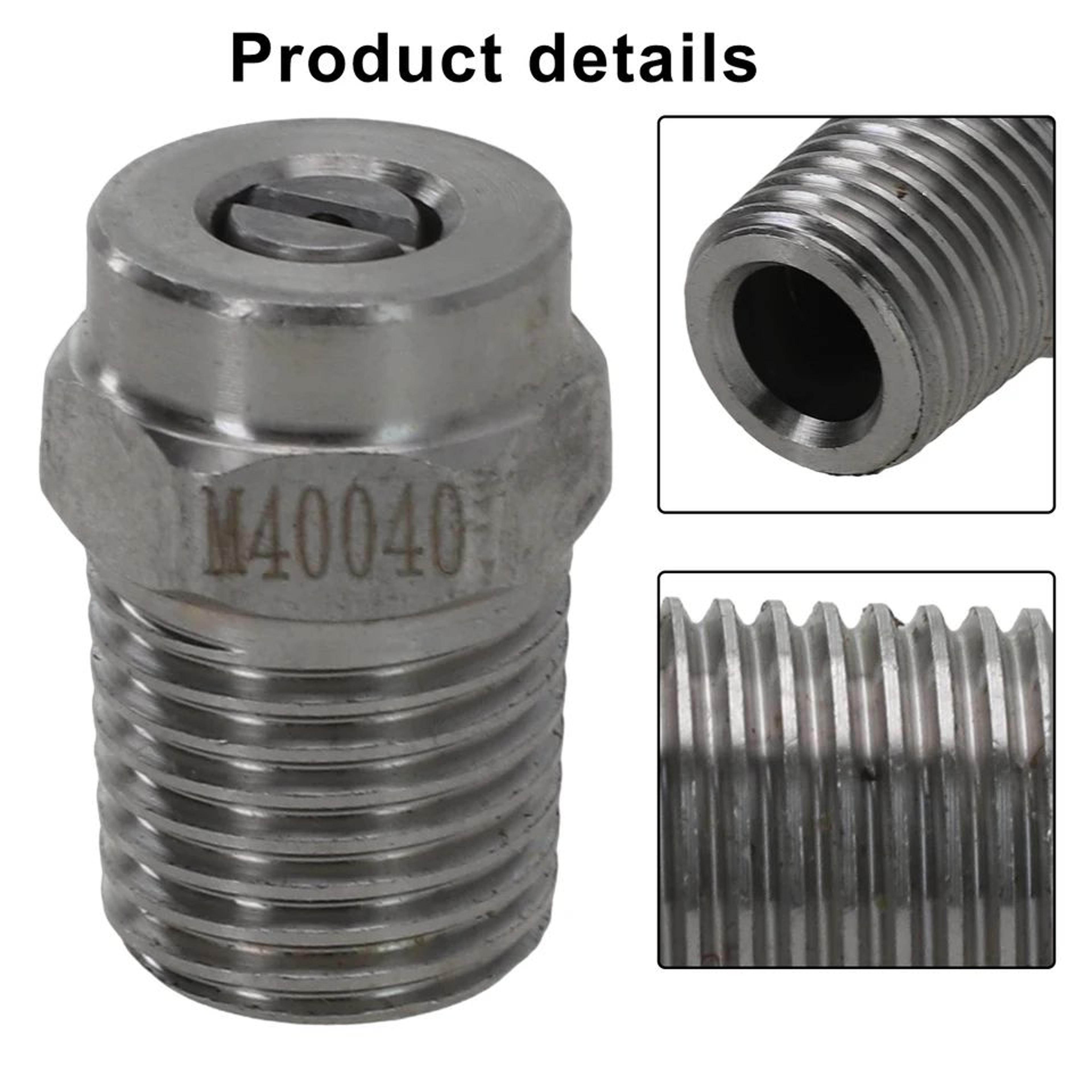 14 In High Pressure Washer Nozzle  Stainless Steel 304 Spray Tip 0 15 25 40 Fan Jet For Pressure Cl 5
