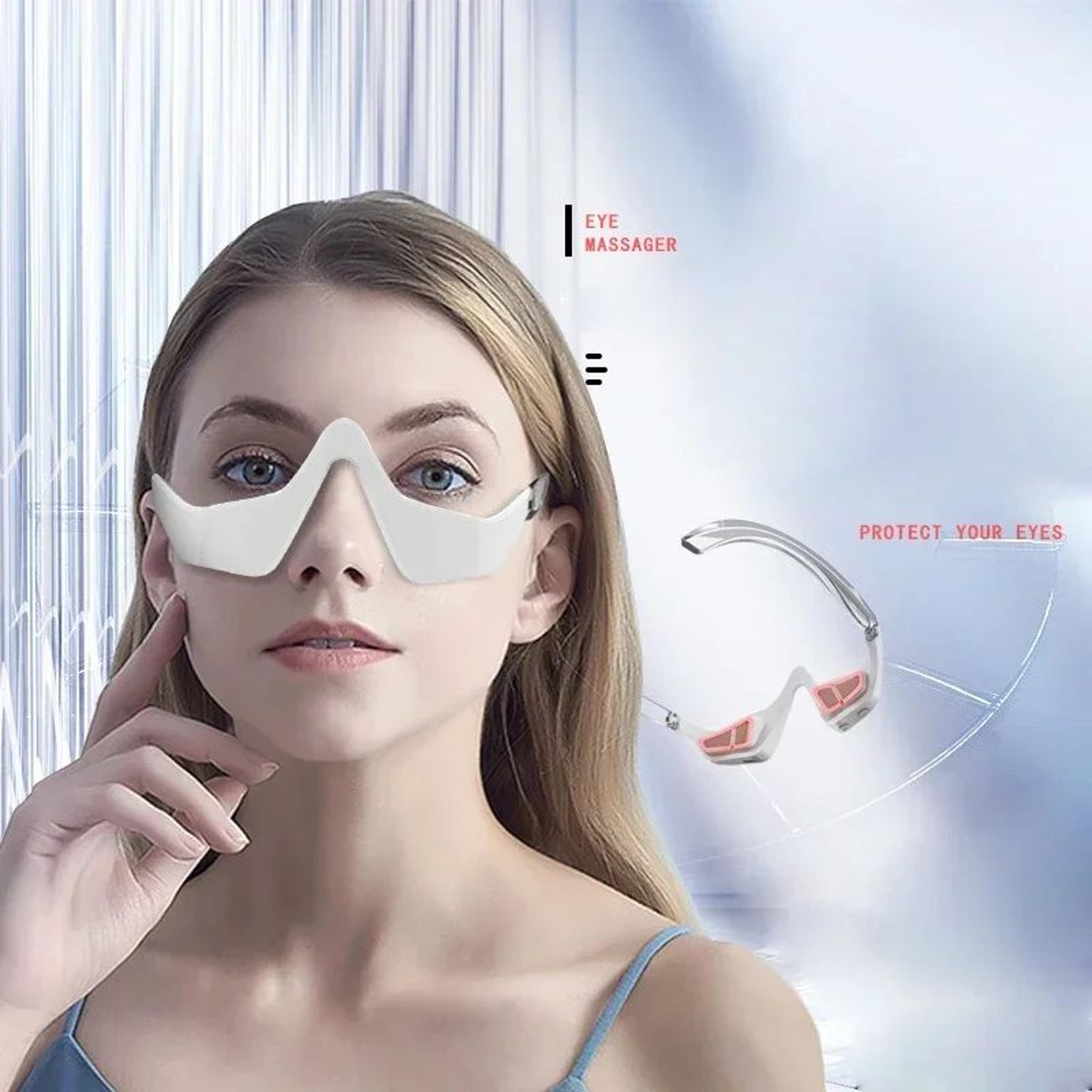 3D Red Light EMS Eye Massager Glasses  Microcurrent Eye Care Device For Dark Circles Puffiness Wrin 2