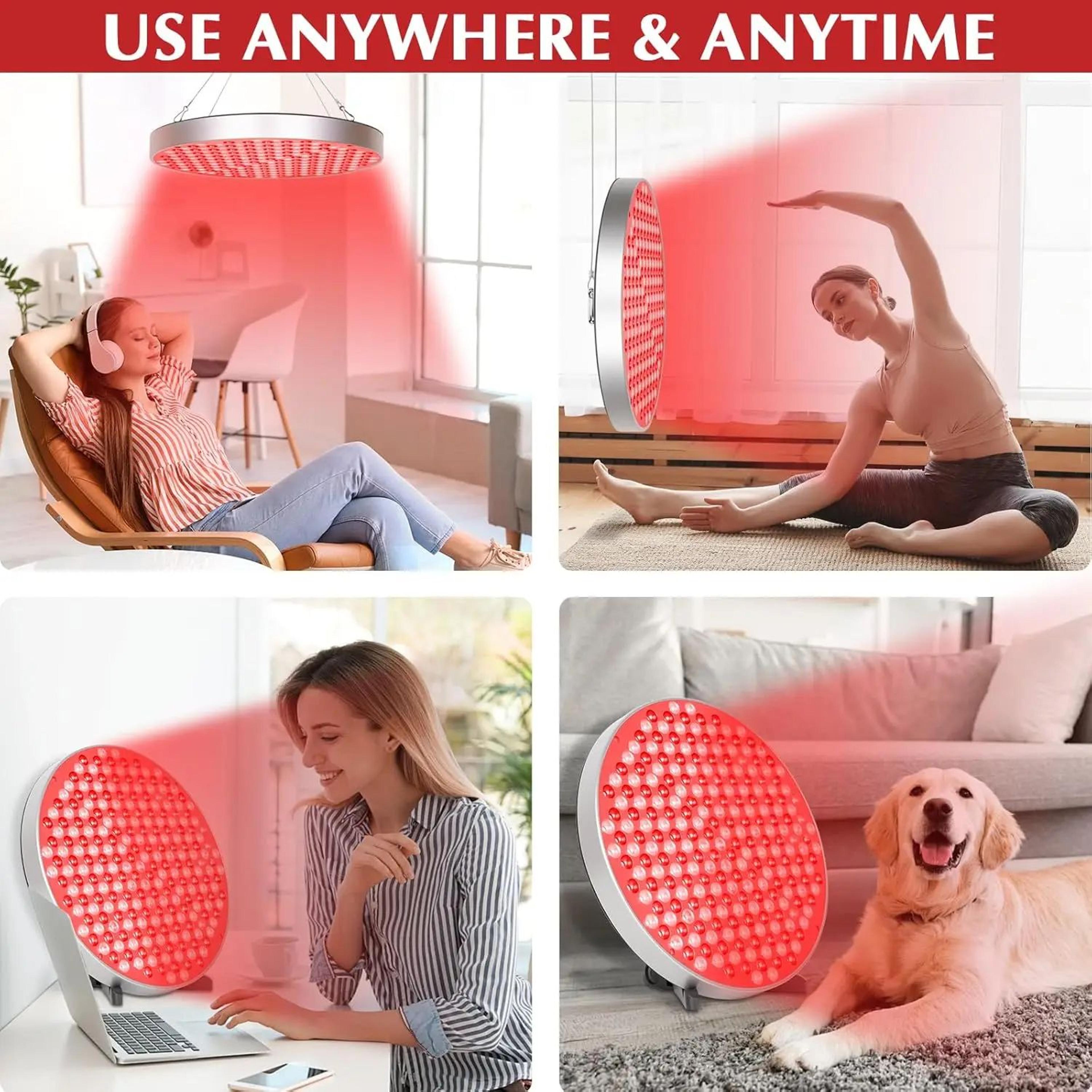 Red Light Therapy LED Panel With Adjustable Stand  660nm  850nm Near Infrared Light For Body Face   4