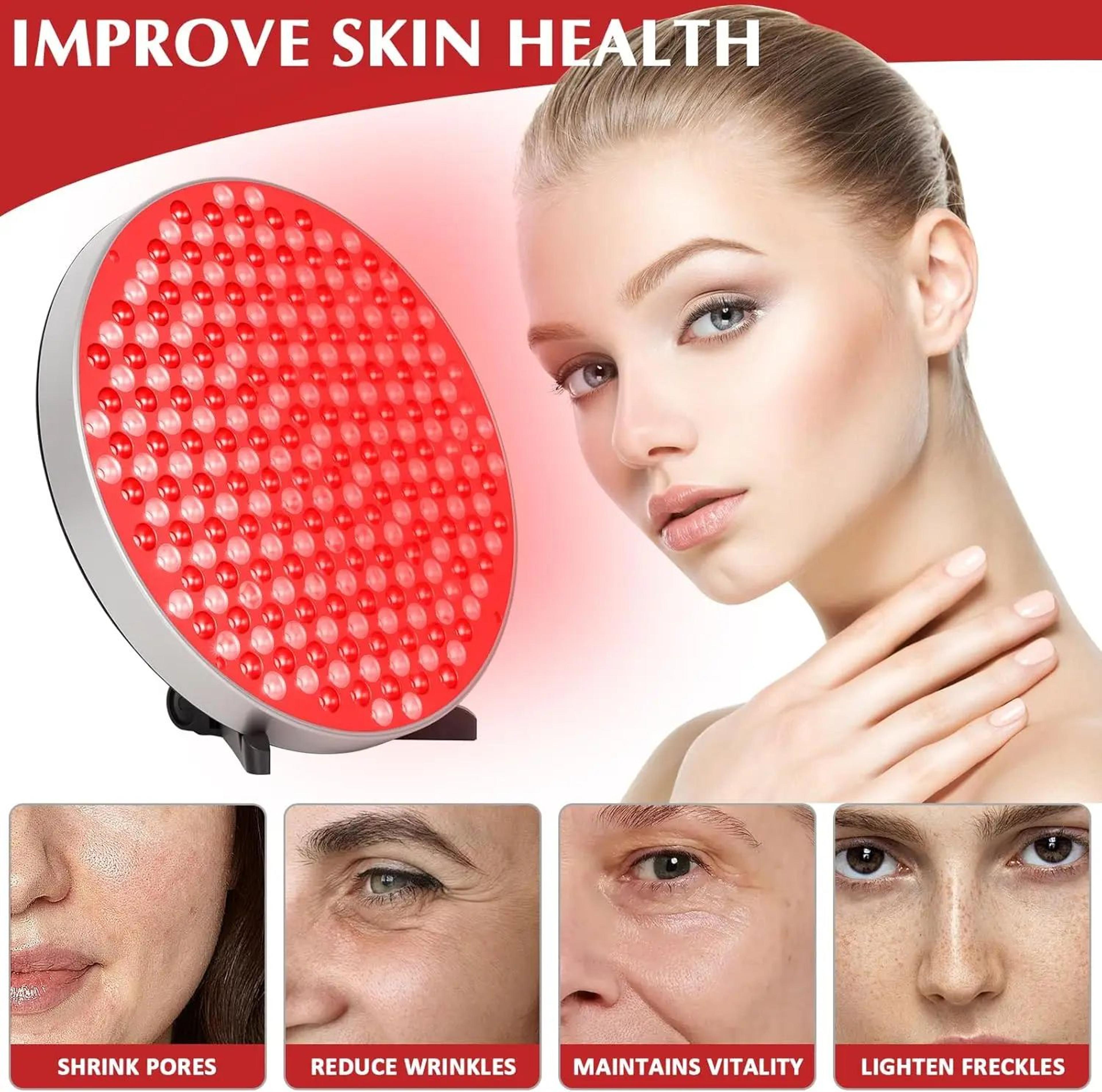 Red Light Therapy LED Panel With Adjustable Stand  660nm  850nm Near Infrared Light For Body Face   5