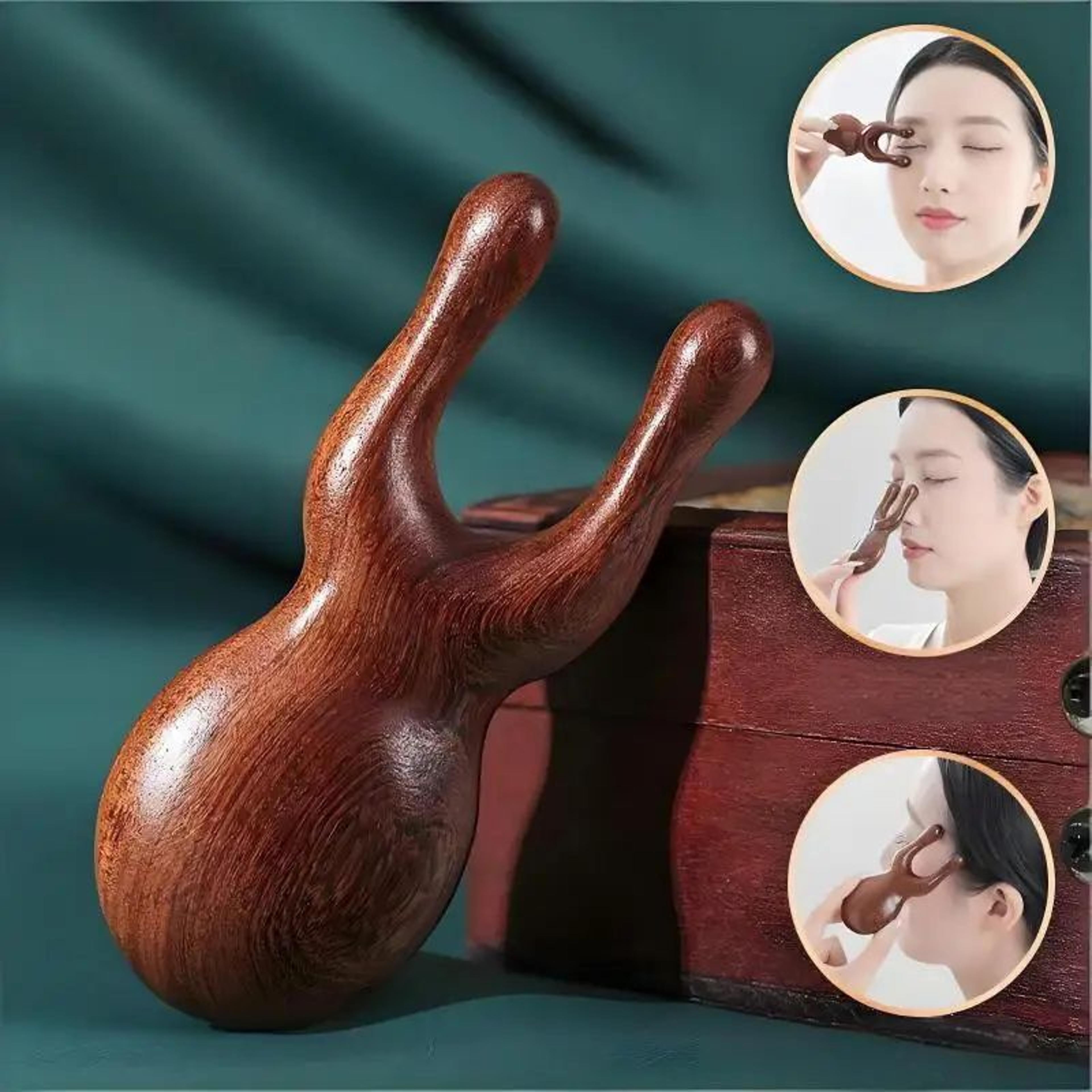 Sandalwood Face Massager  Wooden Snail Facial Massage Tool For Face Nose Eye Relief  Meridian Skin  1