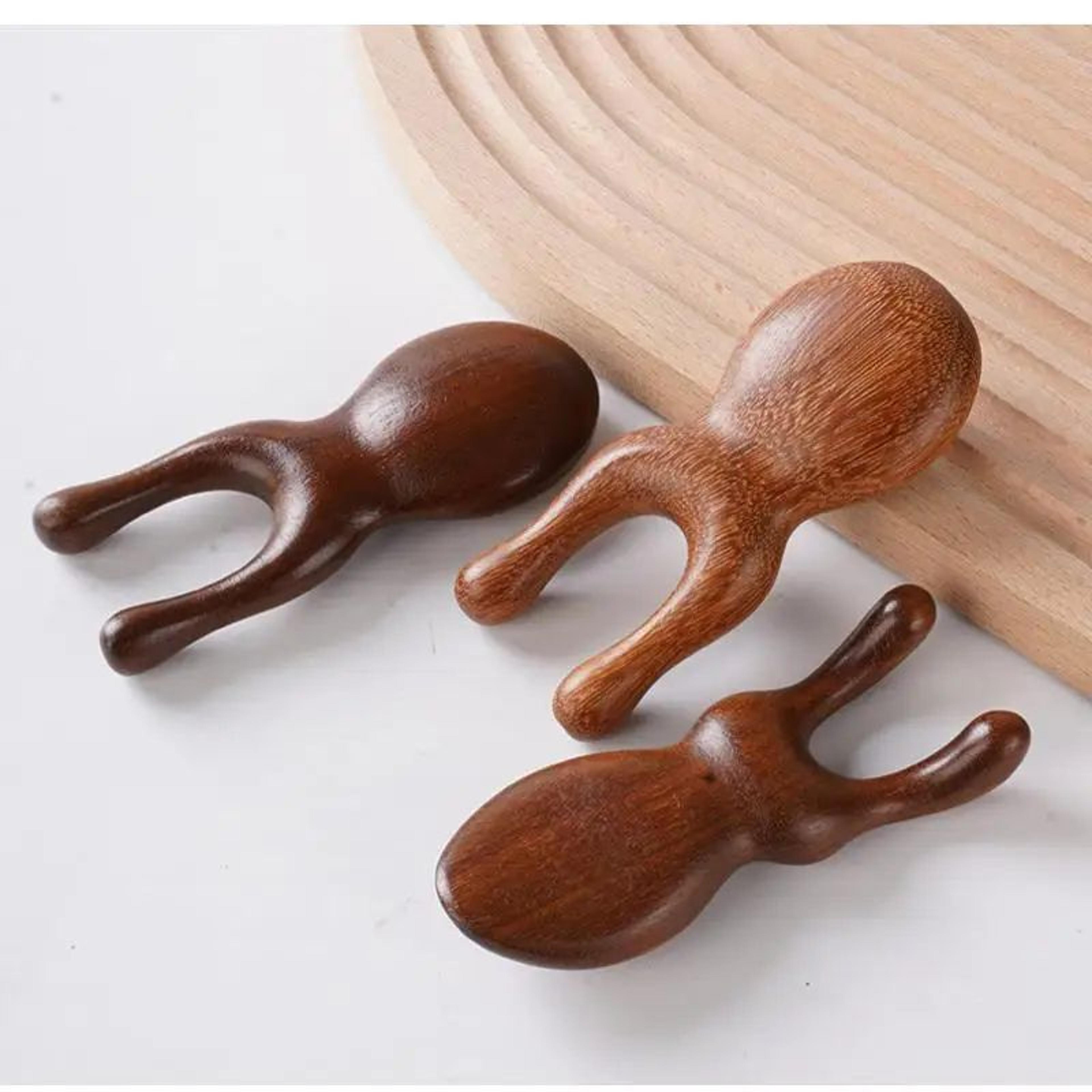Sandalwood Face Massager  Wooden Snail Facial Massage Tool For Face Nose Eye Relief  Meridian Skin  5