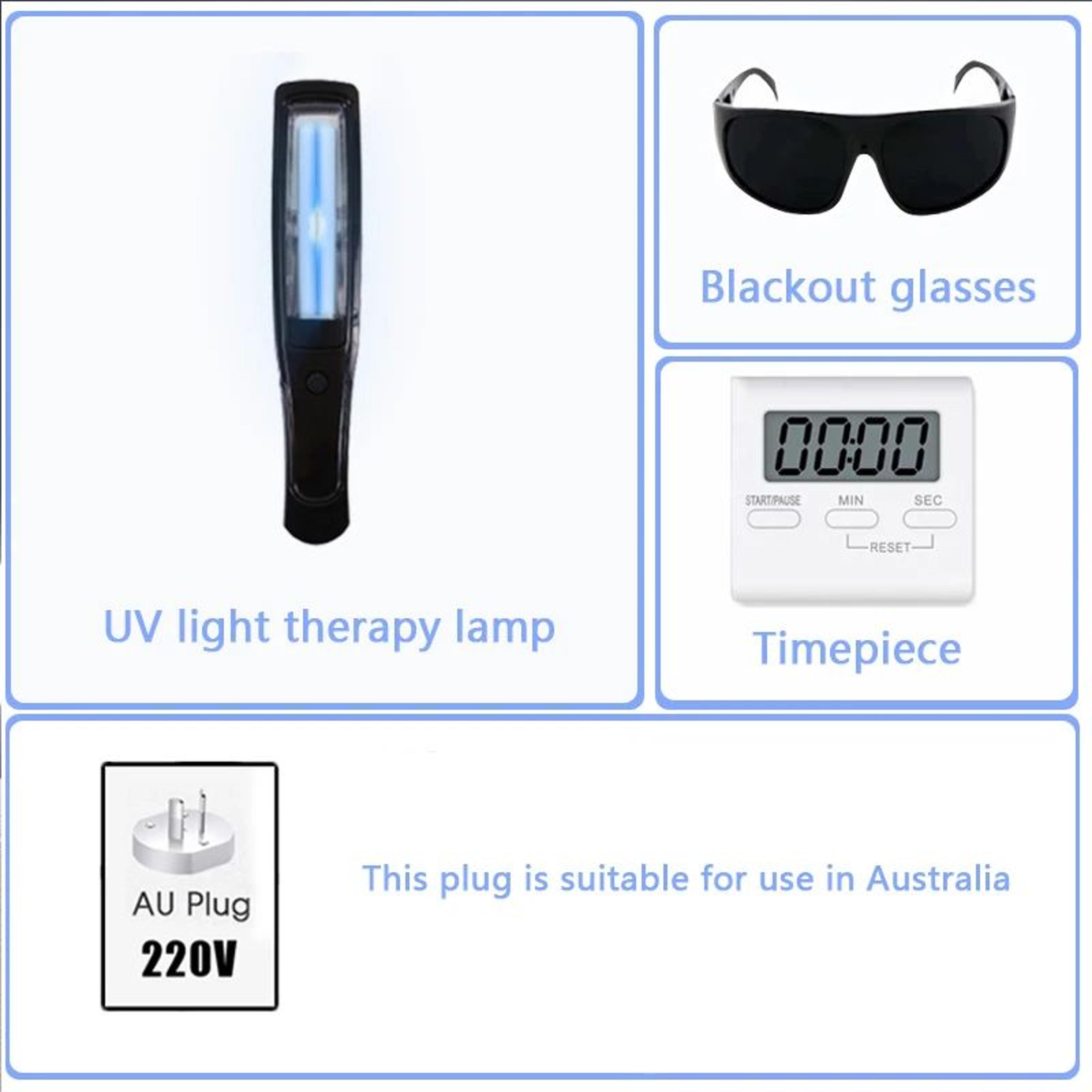 311NM Narrowband UVB Phototherapy Lamp  Portable Skin Therapy Light For Psoriasis Vitiligo  Eczema  7