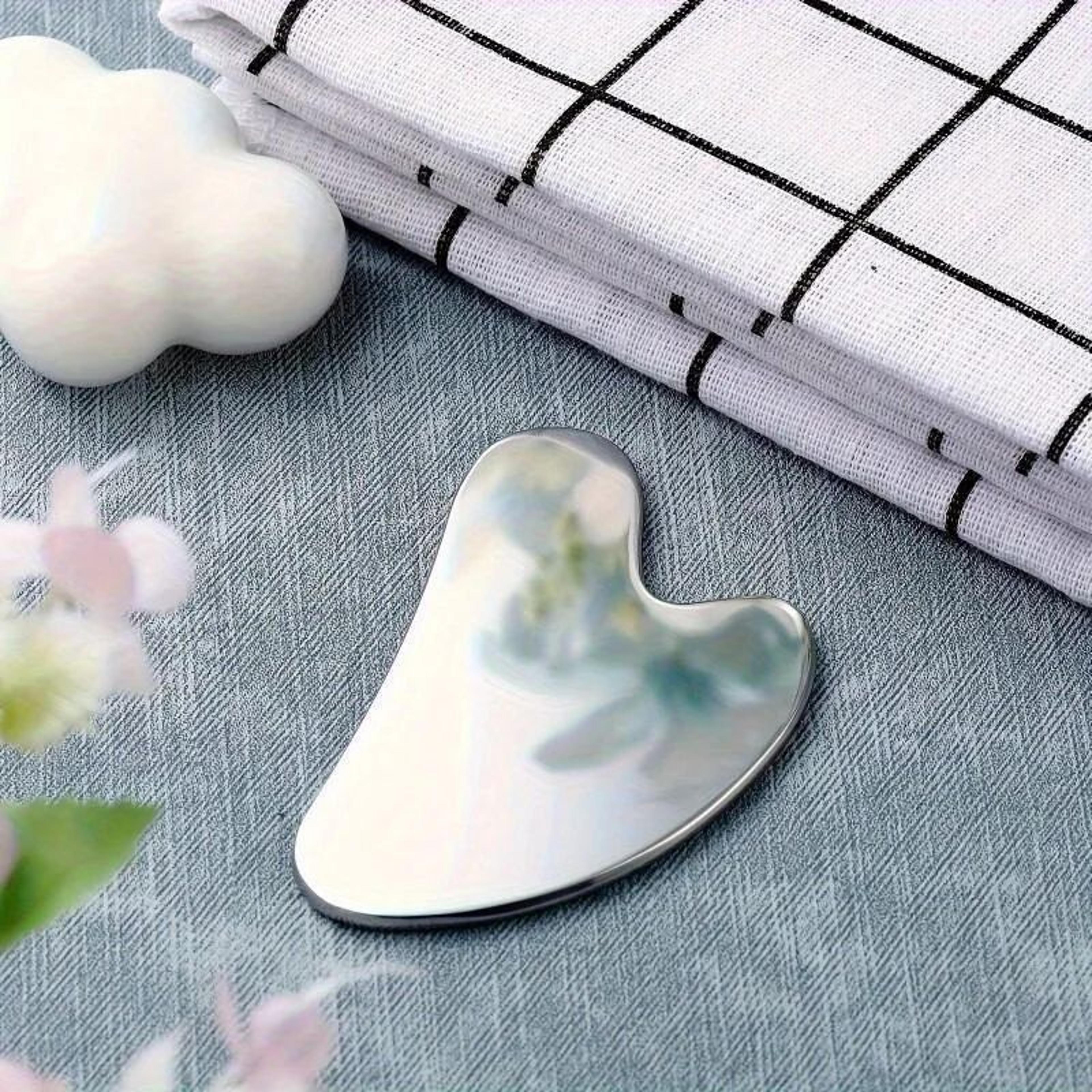 Stainless Steel Gua Sha Board  Cooling Facial Massage Tool For Skin Tightening Puffiness  Dark Circ 3