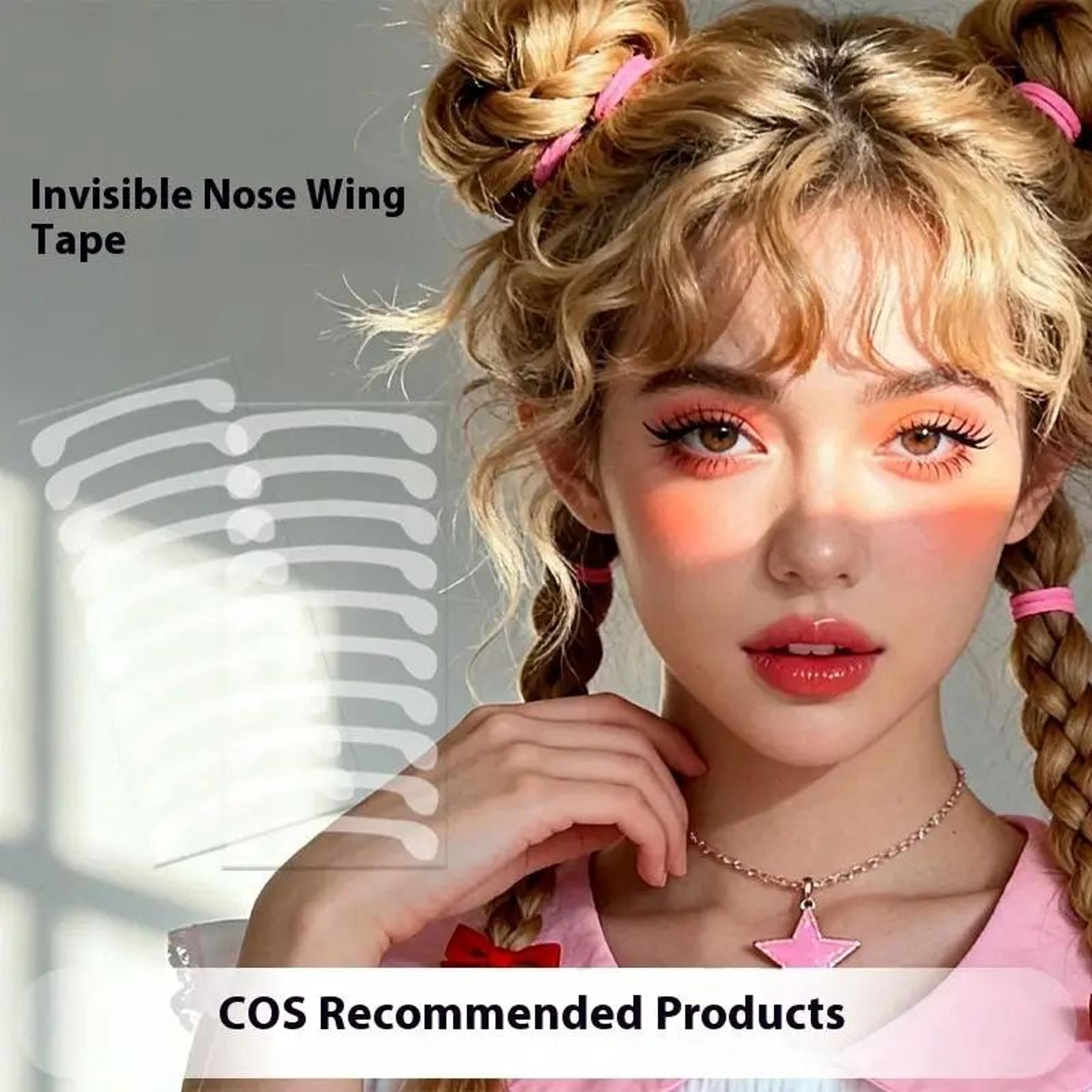100pcs Invisible Nose Slimming Stickers  Nose Wing Lift Tape For Makeup Cosplay  Temporary Nose Con 1