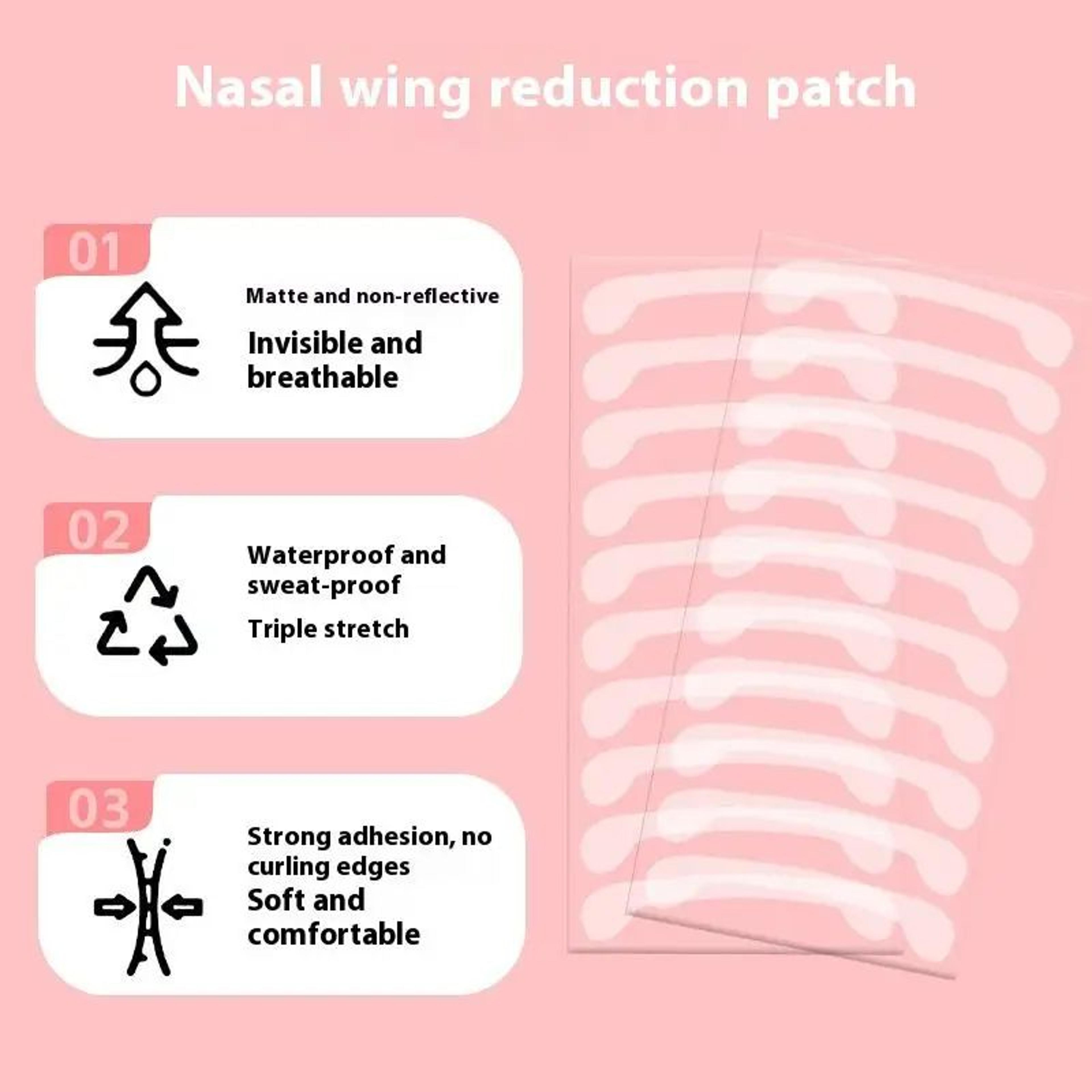 100pcs Invisible Nose Slimming Stickers  Nose Wing Lift Tape For Makeup Cosplay  Temporary Nose Con 4