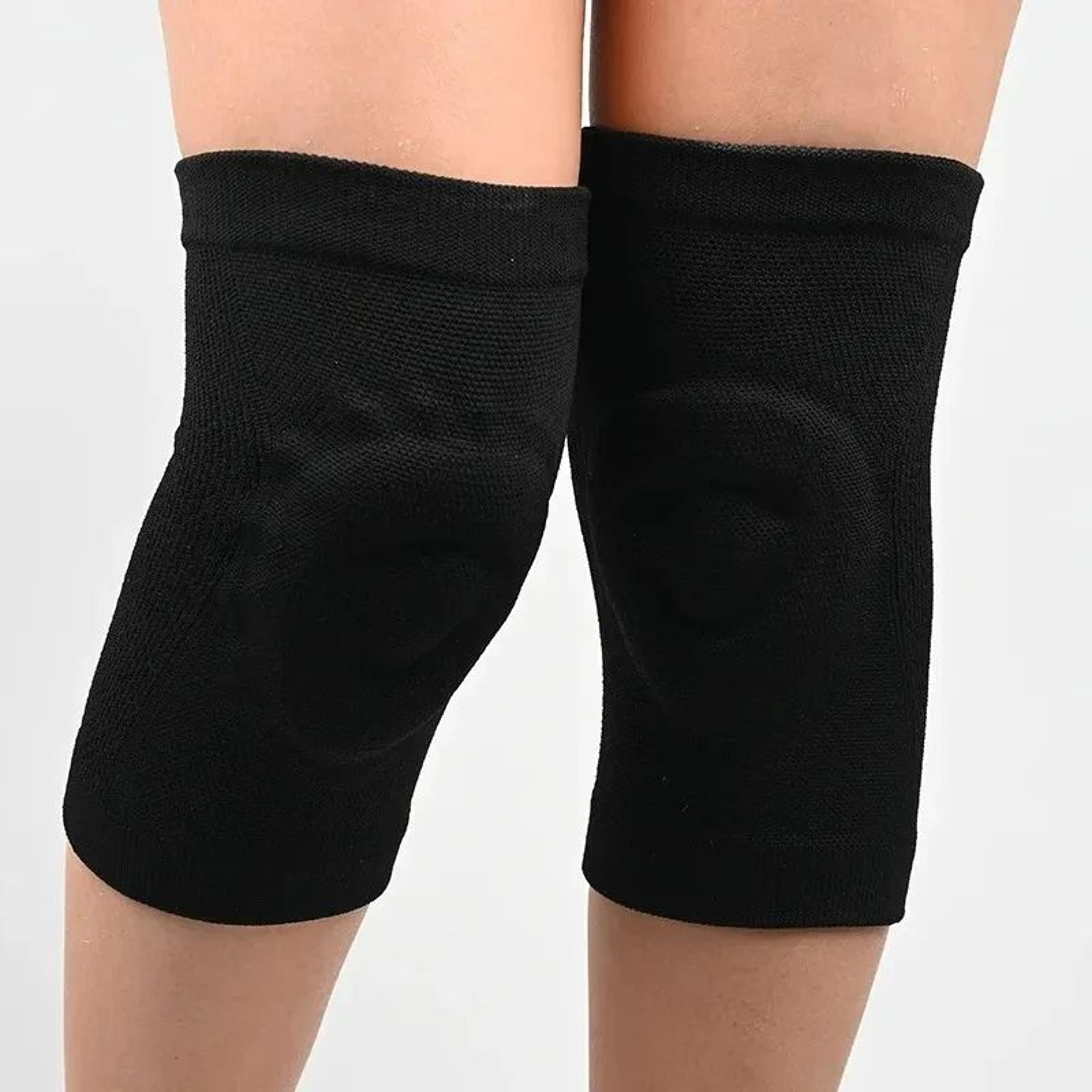 1 Pc Silicone Thin Knee Pad  Compression Knee Support Sleeve For Sports Fitness Running Basketball  4