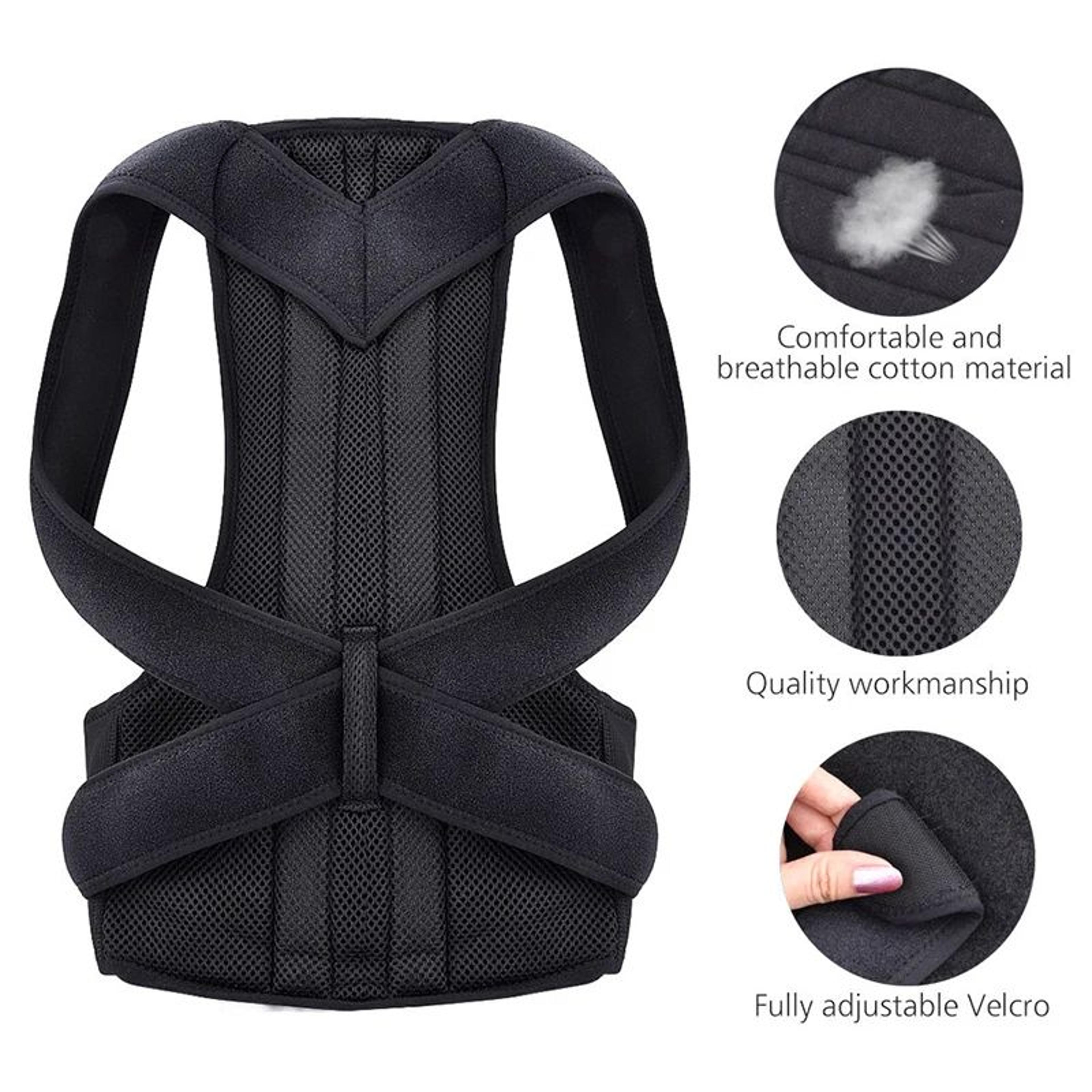 Adjustable Scoliosis Posture Corrector  Back Brace With Lumbar Support For Spine Alignment  Shoulde