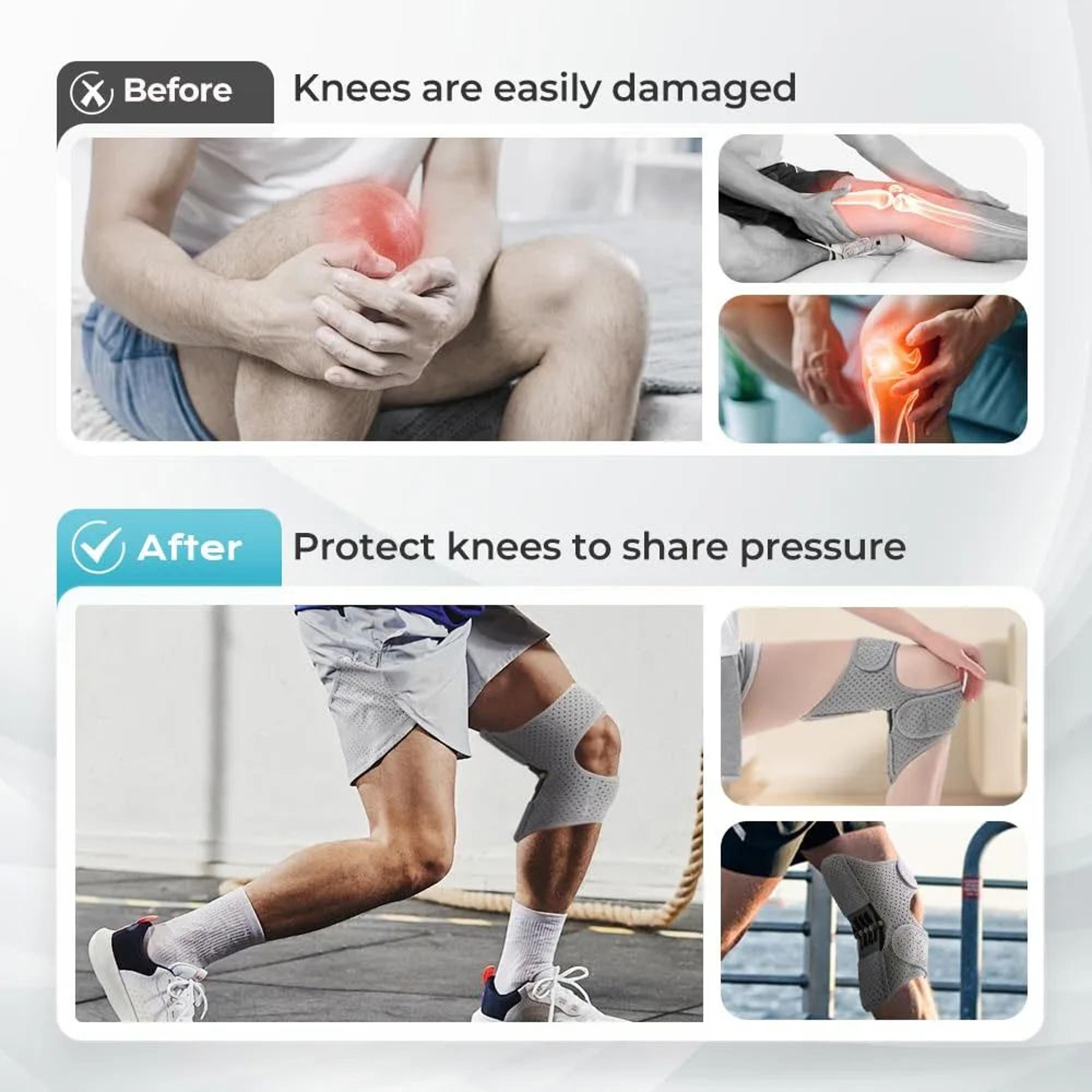 Power Spring Knee Support Pad  Adjustable Knee Brace With Lift Assist For Joint Stability Sports  P 4