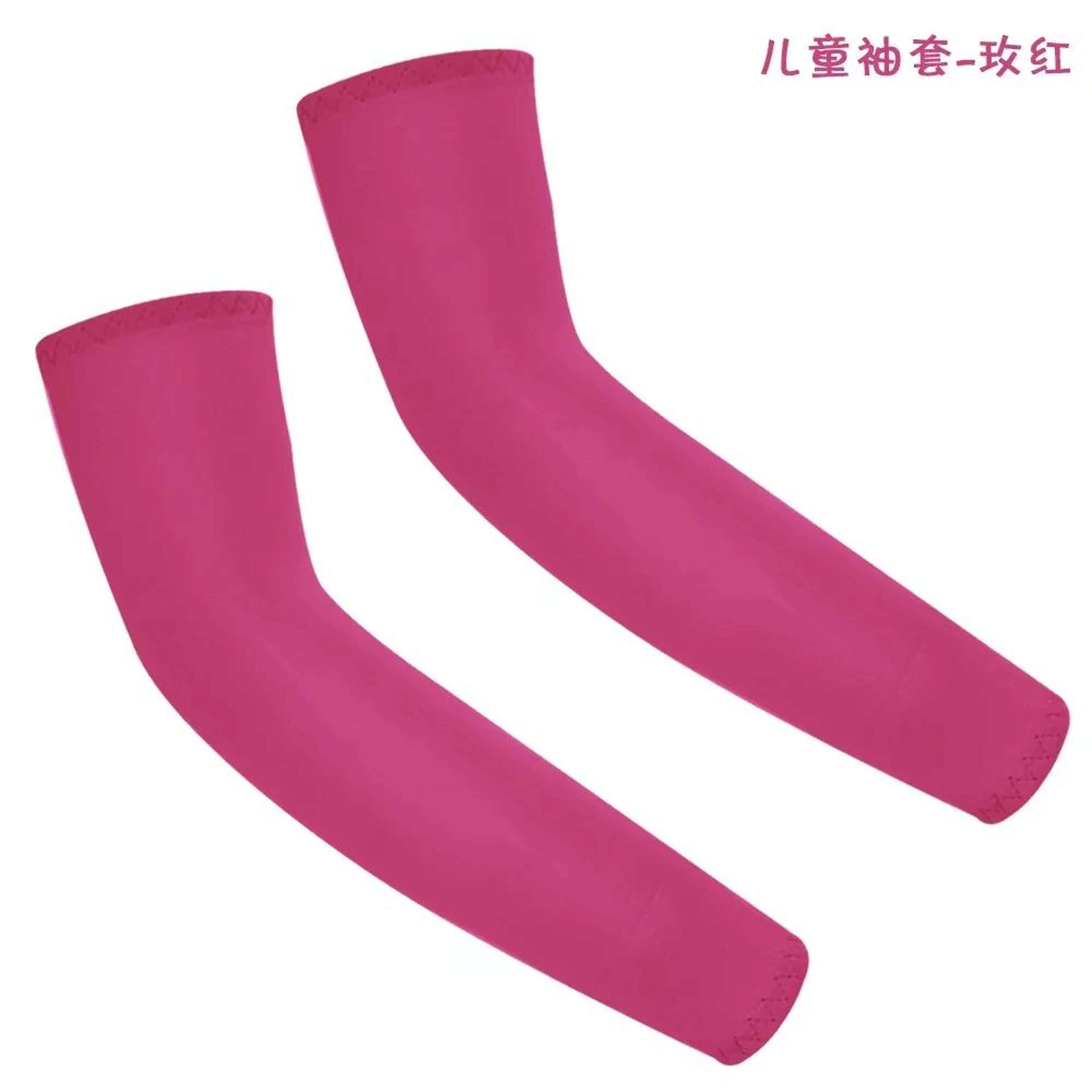 1 Pair Kids UV Protection Arm Sleeves  Cooling Ice Silk Sun Sleeves With AntiSlip Fit For Boys  Gir