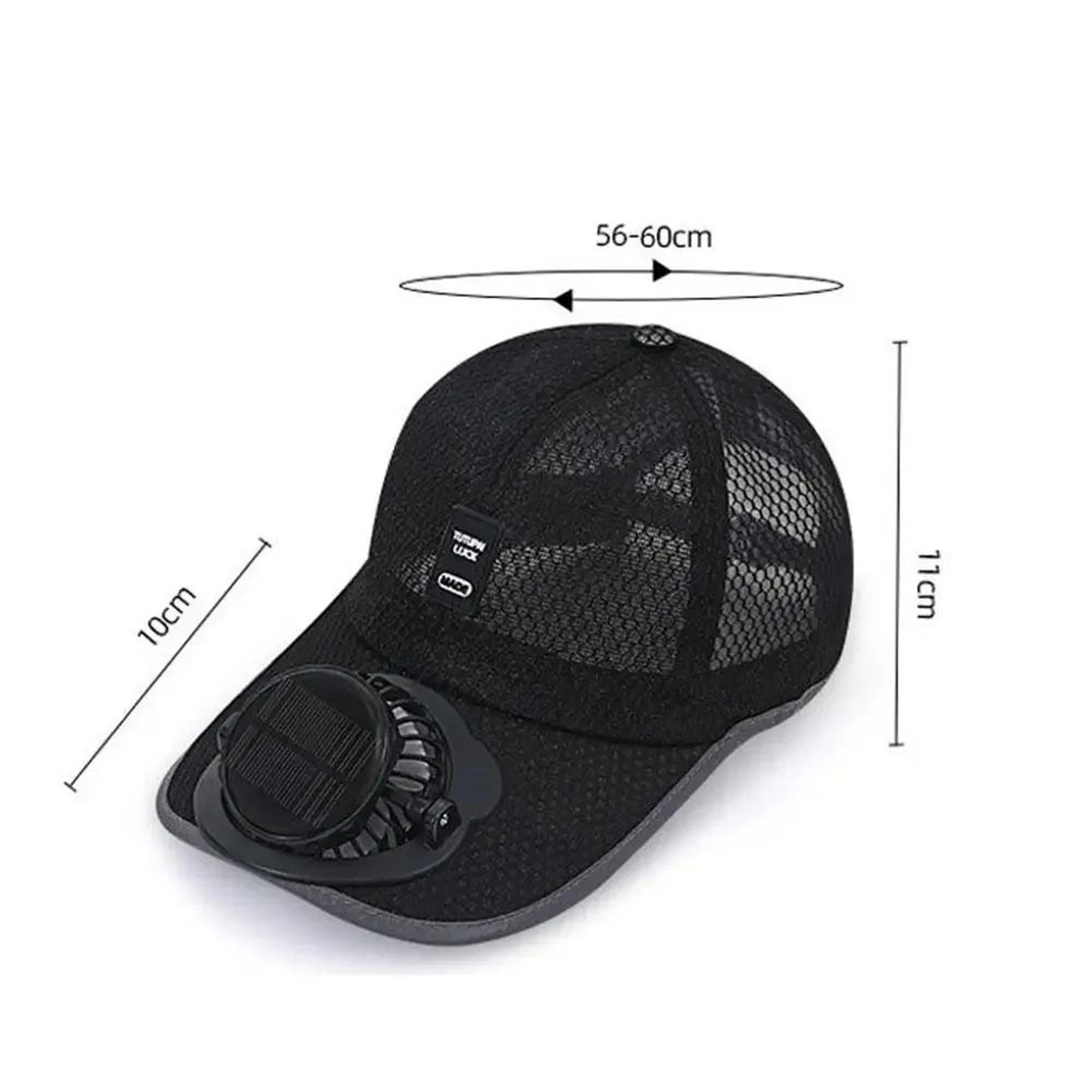 Breathable Solar Fan Sun Hat  USB Rechargeable Cooling Baseball Cap With UV Sun Protection For Outd 5