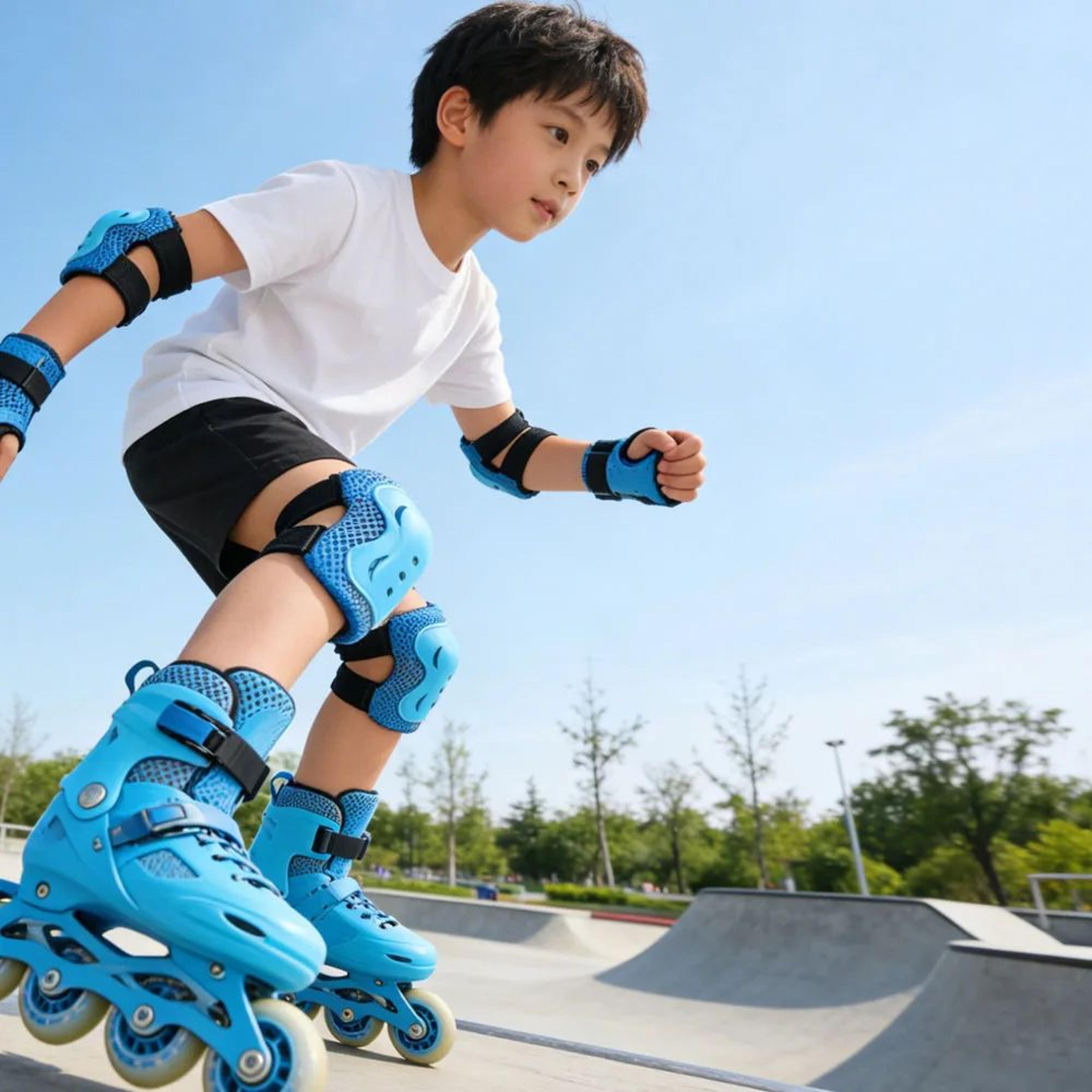 6in1 Kids Knee Pads Elbow Pads  Wrist Guards Set For Ages 310  Protective Gear For Skating  Cycling 3