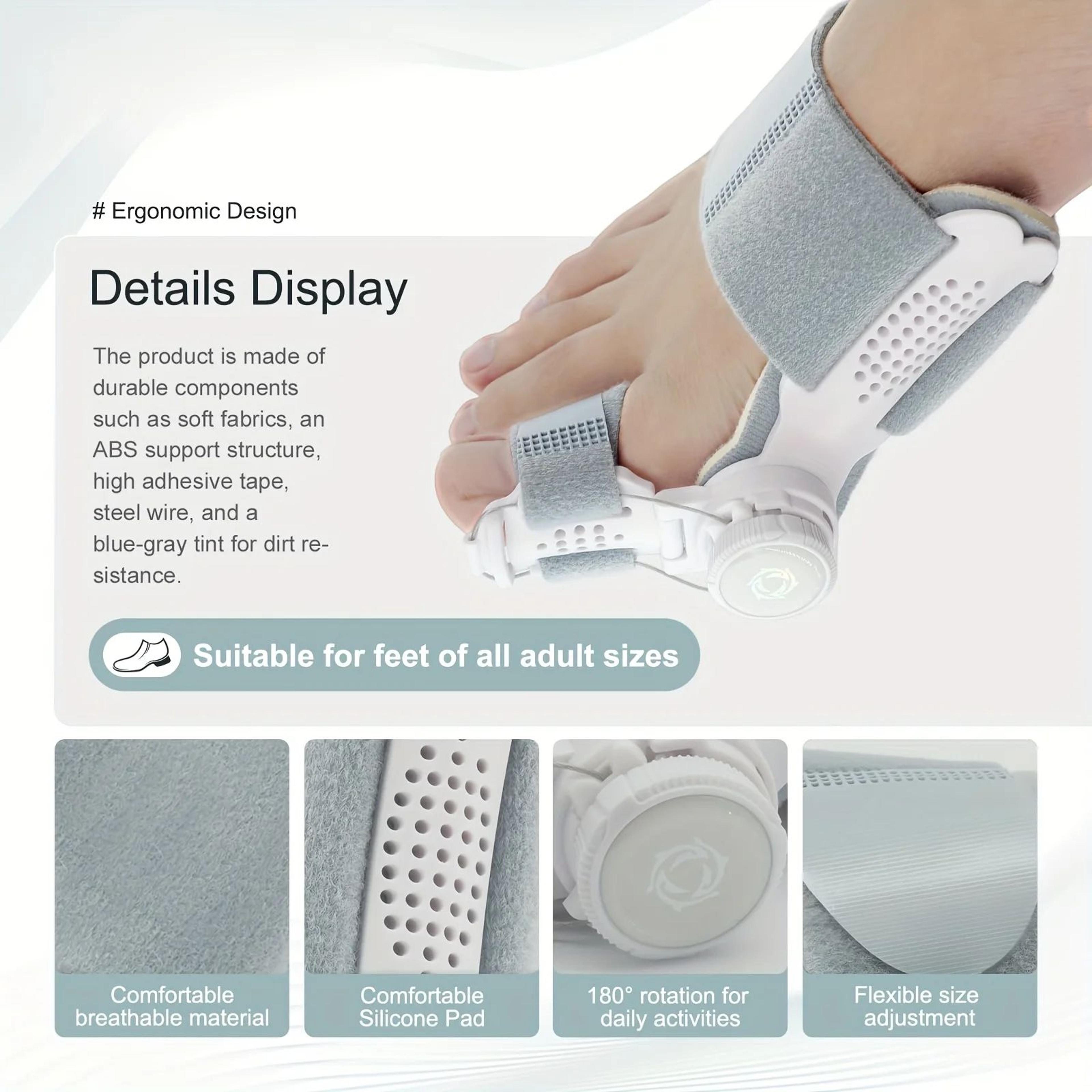 Adjustable Toe Corrector  Soft Bunion Toe Separator For Overlapping Toes Toe Alignment  Foot Comfor 3