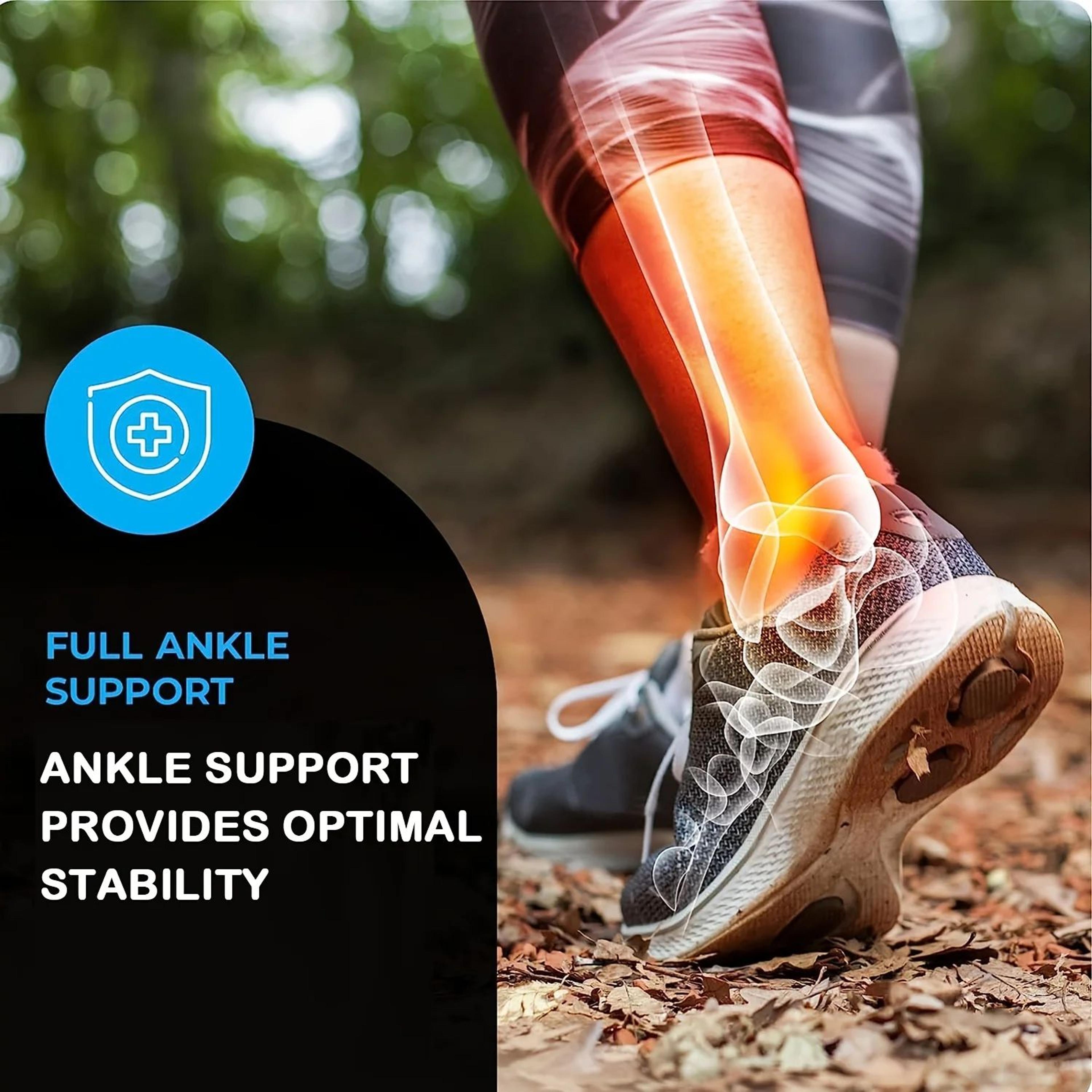 Adjustable Ankle Brace Compression Sleeve  Arch Support Sock For Plantar Fasciitis Tendon Support   4