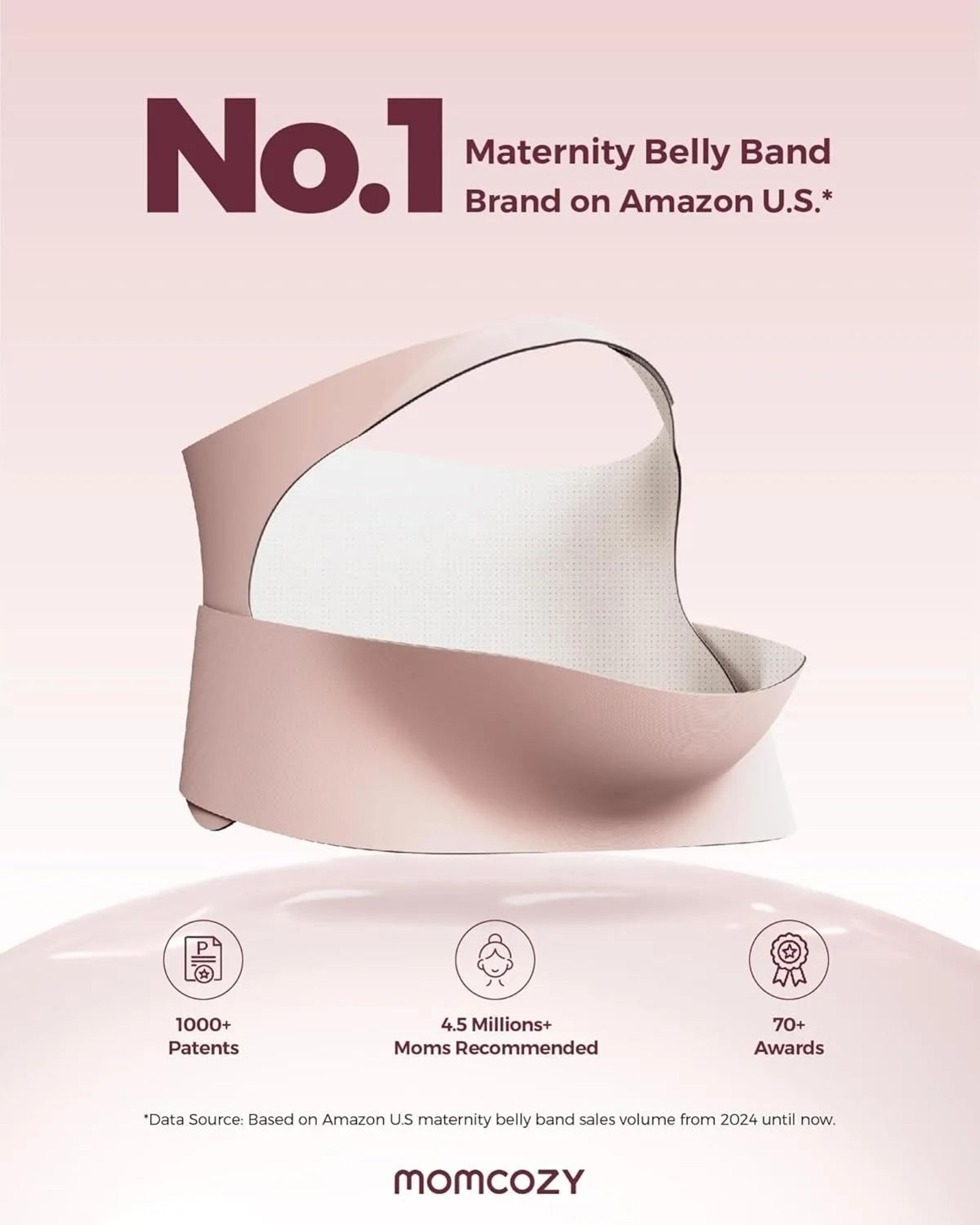 CozySupport Ergonest Pregnancy Belly Band  Invisible Maternity Support Belt For Back Waist  Baby Bu 1