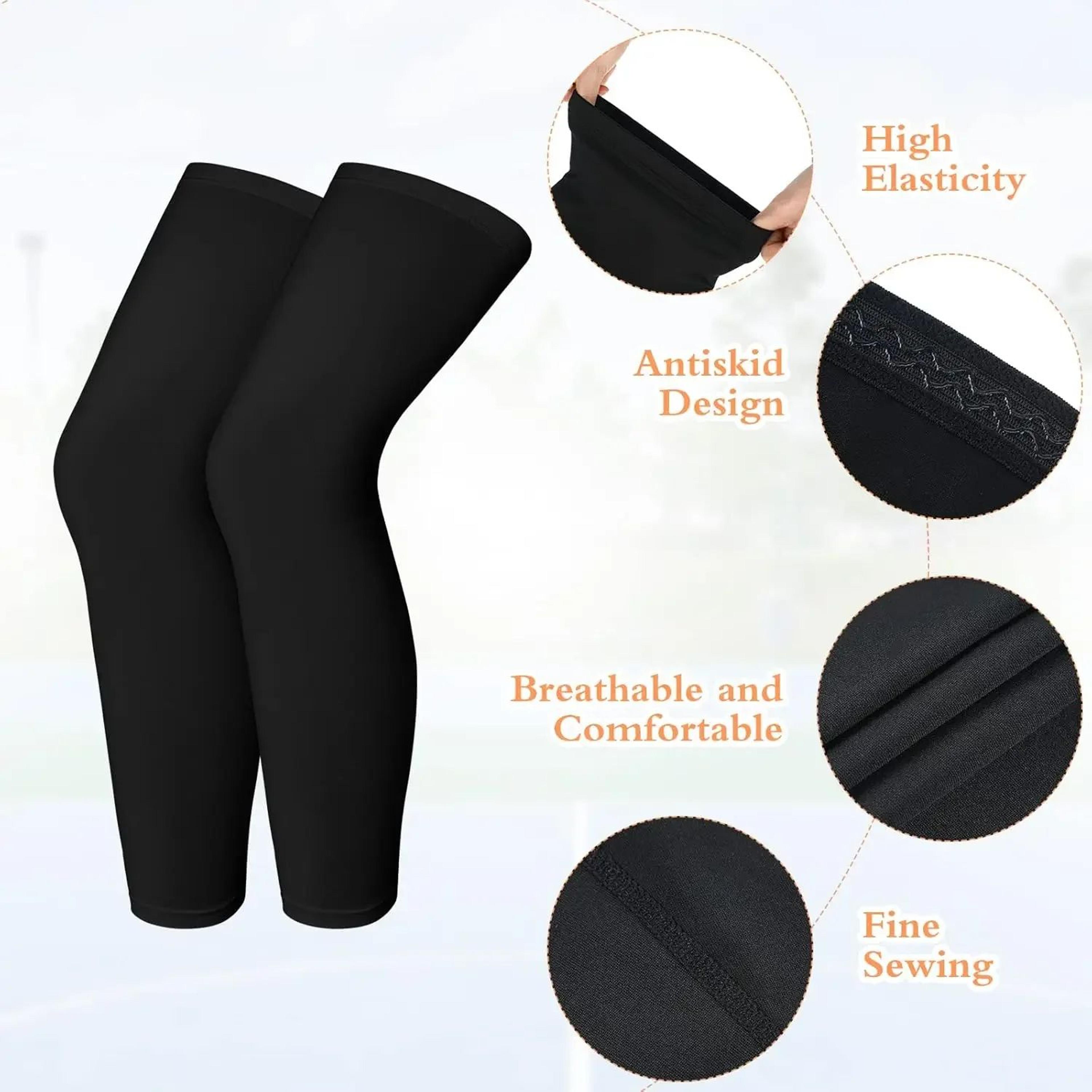 1 Pair Kids Compression Leg Sleeves  UV Protection NonSlip Sports Support For Basketball Running  C