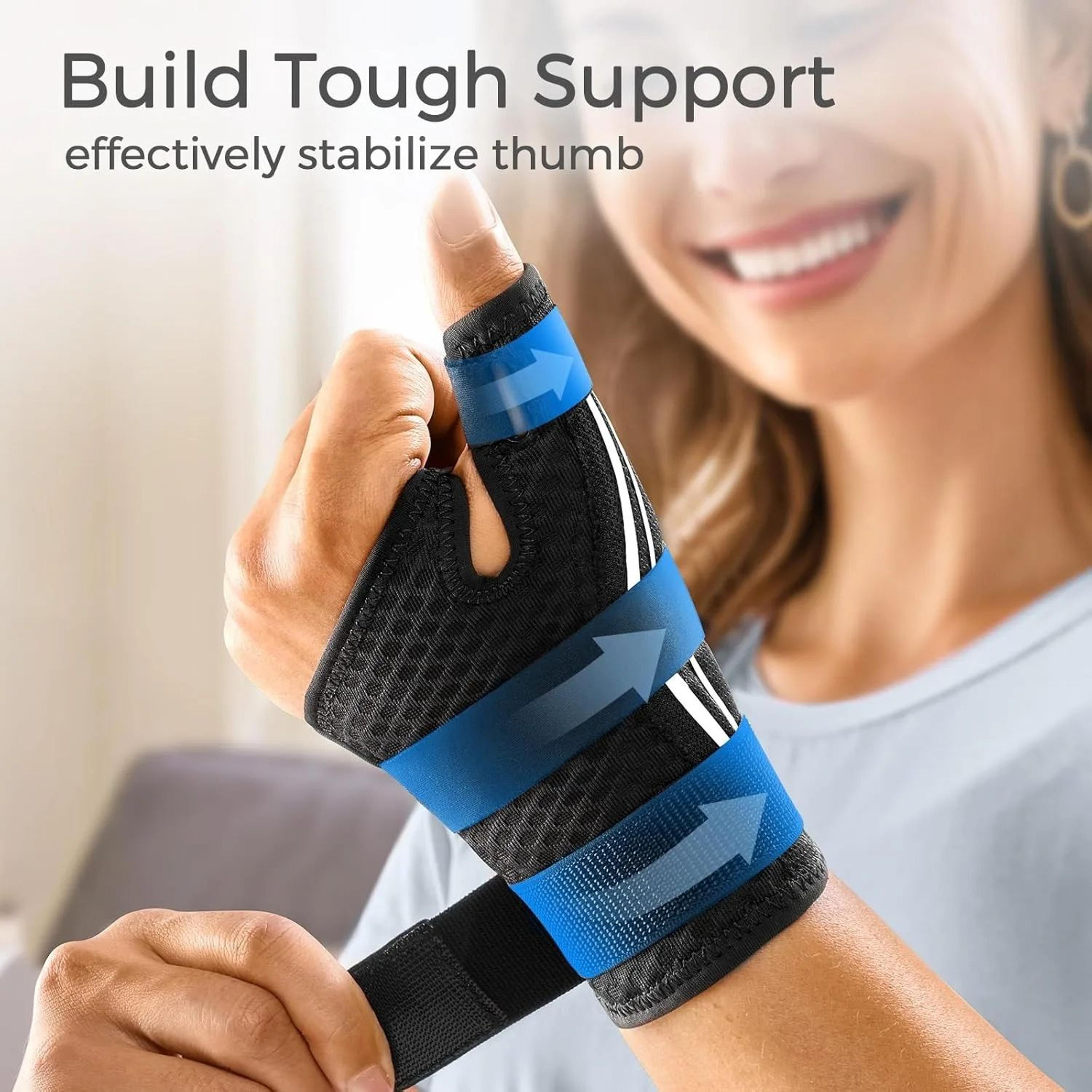 Adjustable Wrist Splint Support Brace  Breathable Wrist Stabilizer With Secure Straps For Sports  D 2