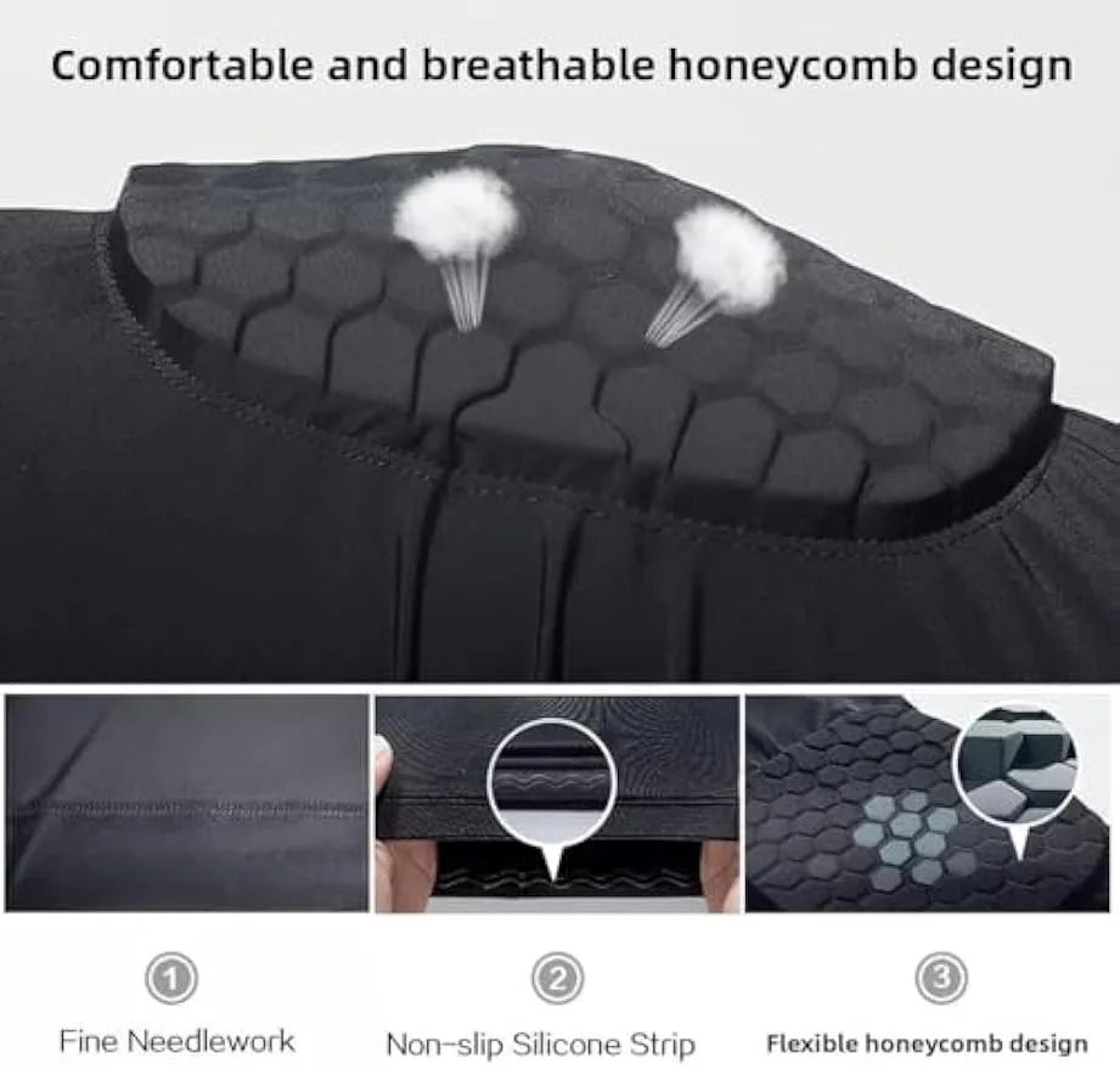 1pc EVA Honeycomb Basketball Knee Compression Sleeve  Nylon Knee Pad Support For Men  Women Outdoor 1
