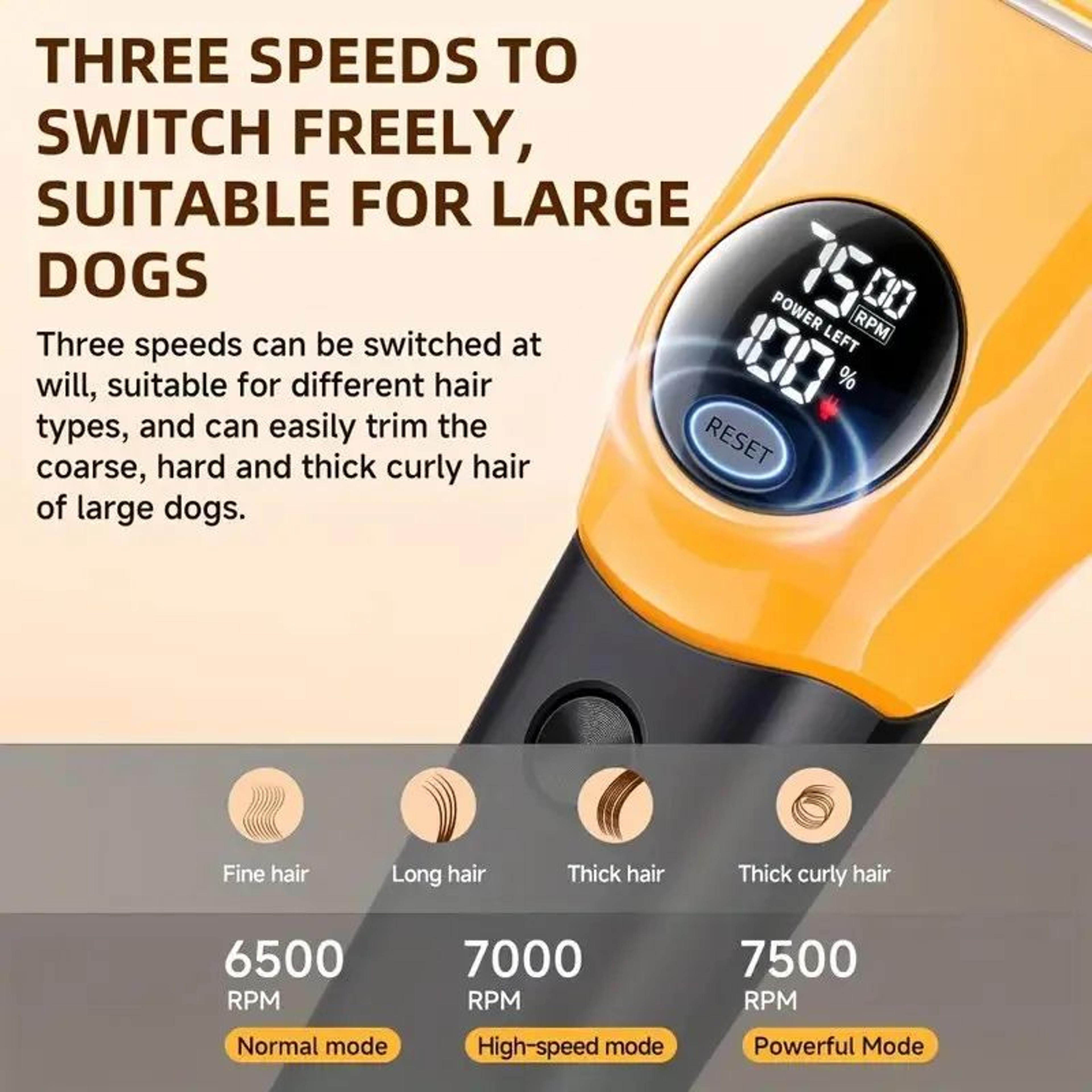 Professional Rechargeable Pet Clipper  LED Dog  Cat Hair Trimmer Grooming Shaver For Small Medium   2