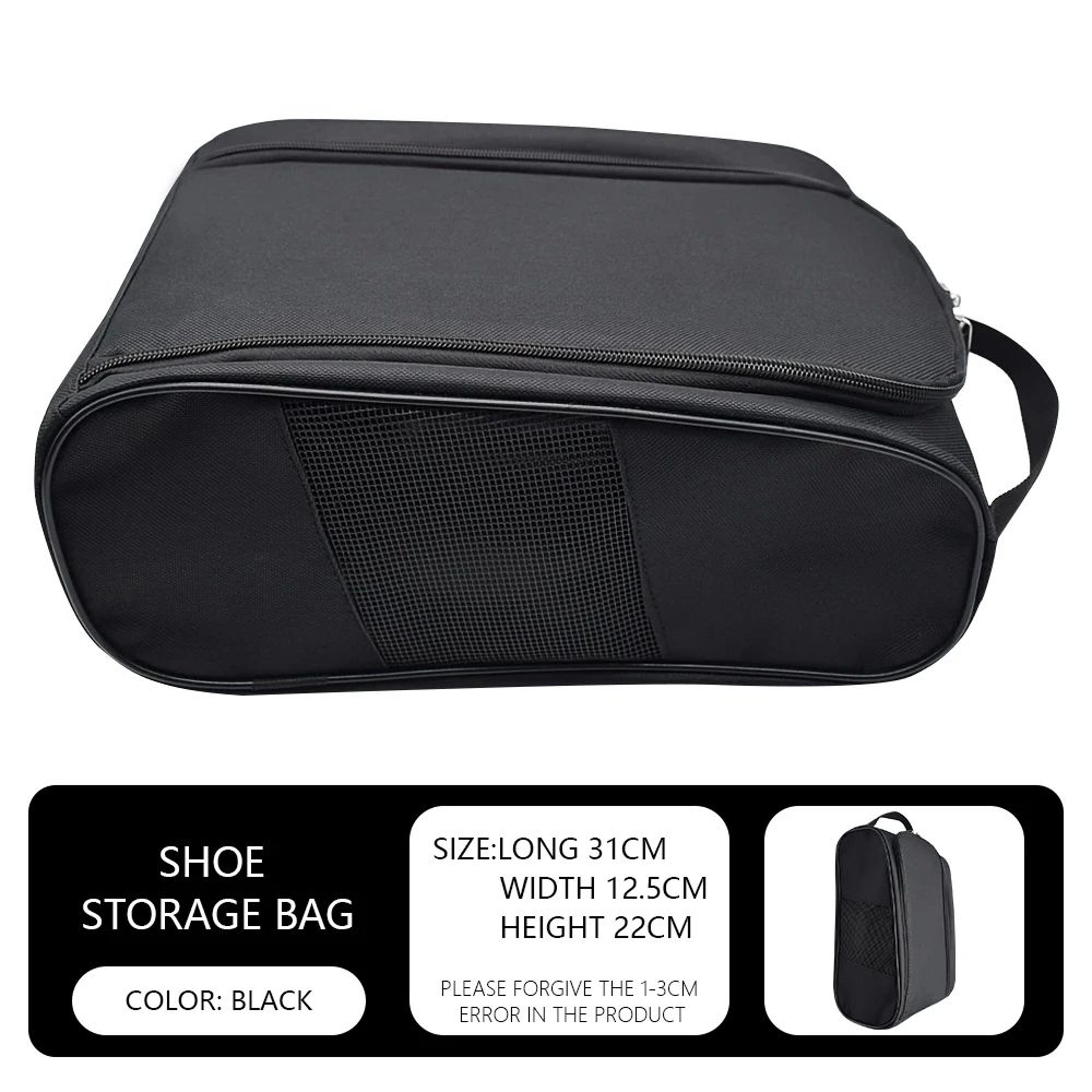 Breathable Golf Shoe Bag  Portable Sports Shoe Storage Travel Organizer With Carry Handle For Men   10