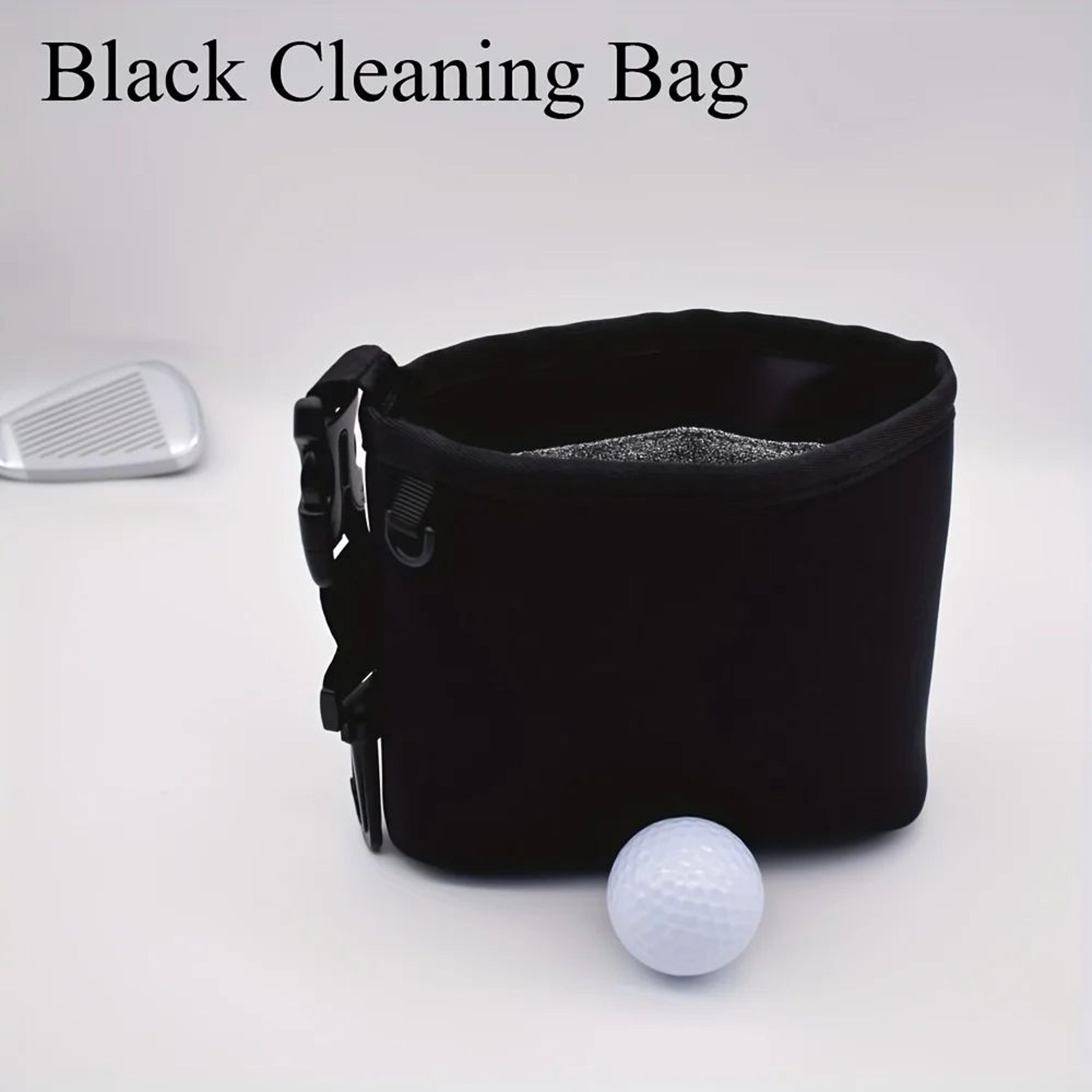 Golf Club Cleaning Bag WearResistant Cleaning Pouch With Golf Ball Organizer Pocket Golf Bag Access 4