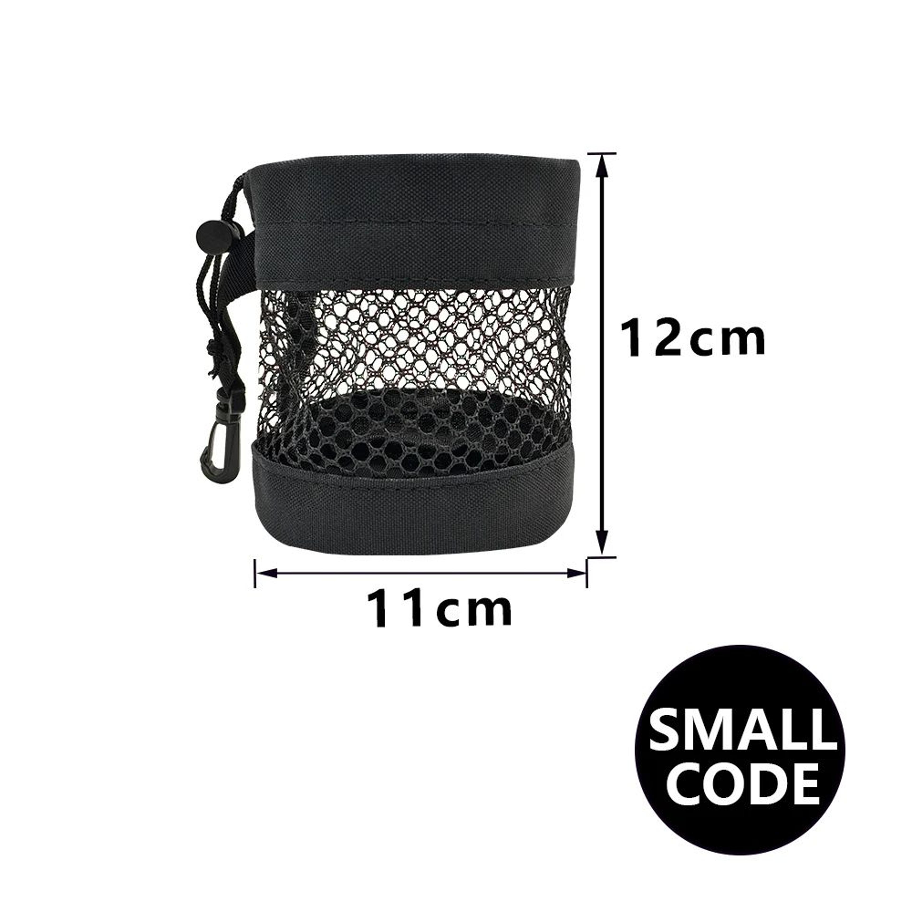 1pc Golf Ball Pouch Bag With Hanging Clip  Durable Mesh Nylon Golf Ball Holder For Golf Bags  Acces 6
