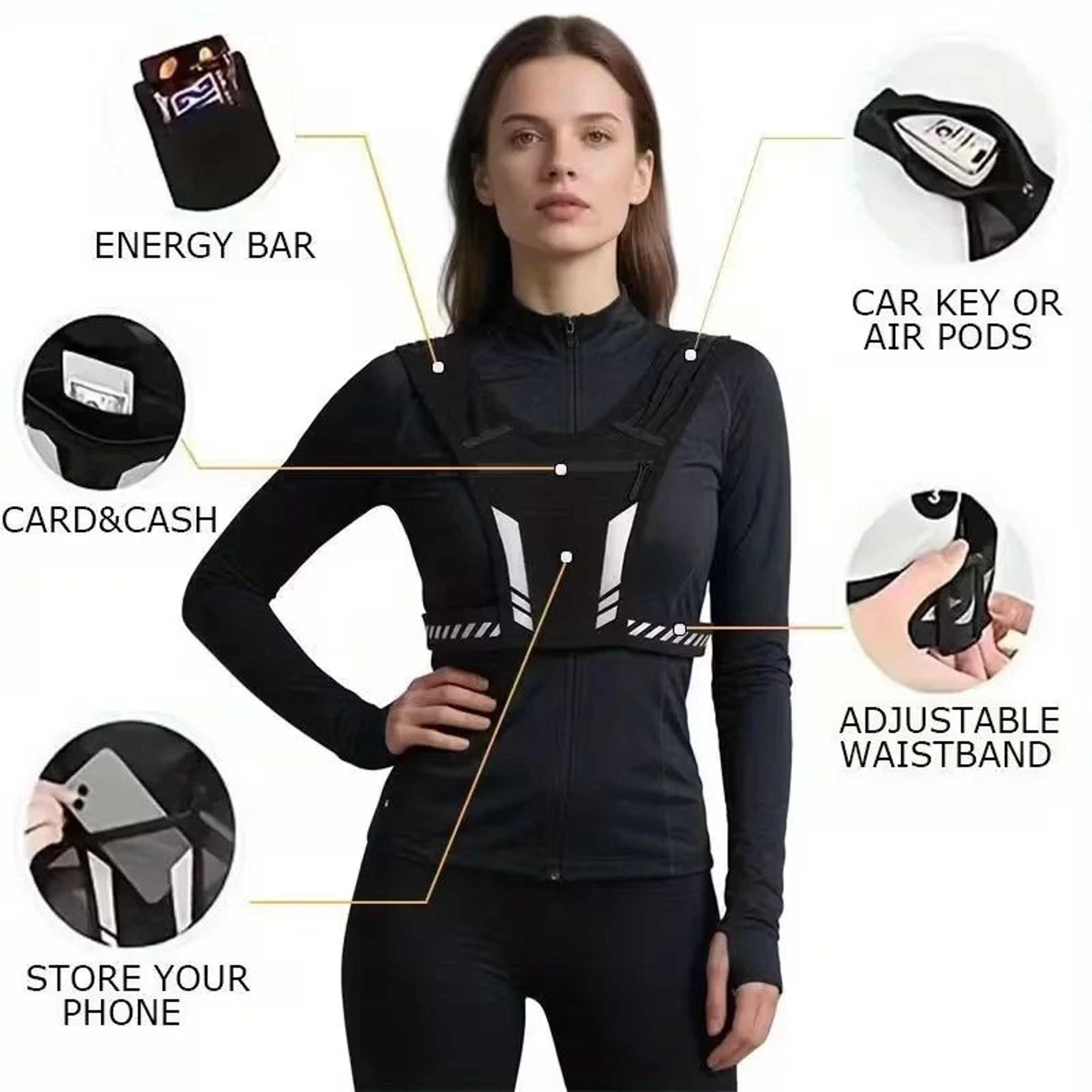 Adjustable Weighted Vest For Running  Fitness  Breathable Strength Training Vest With Reflective St 4