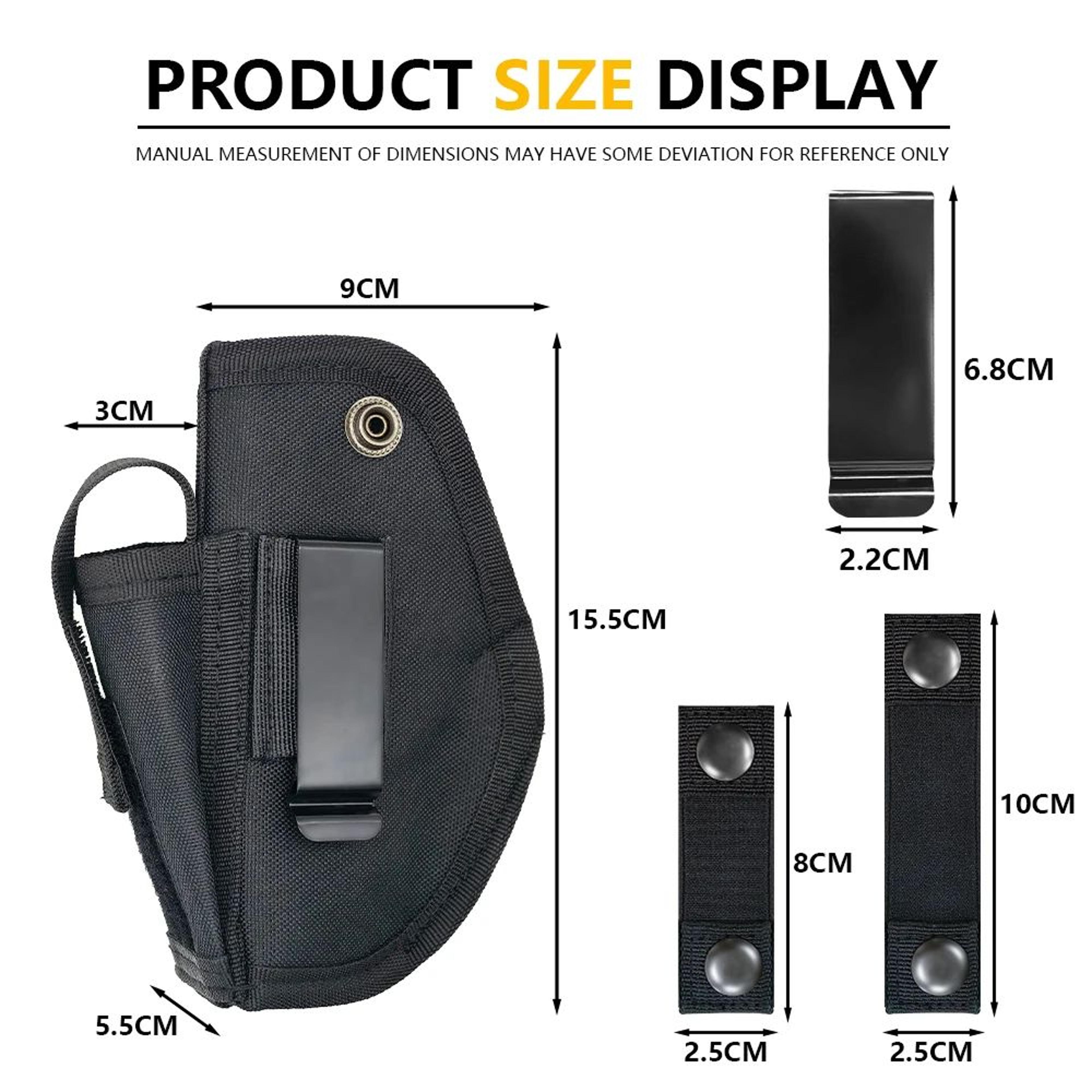 MOLLE Tactical Pistol Holster With Magazine Pouch  Right  Left Hand Adjustable Gun Holster For Hunt 1