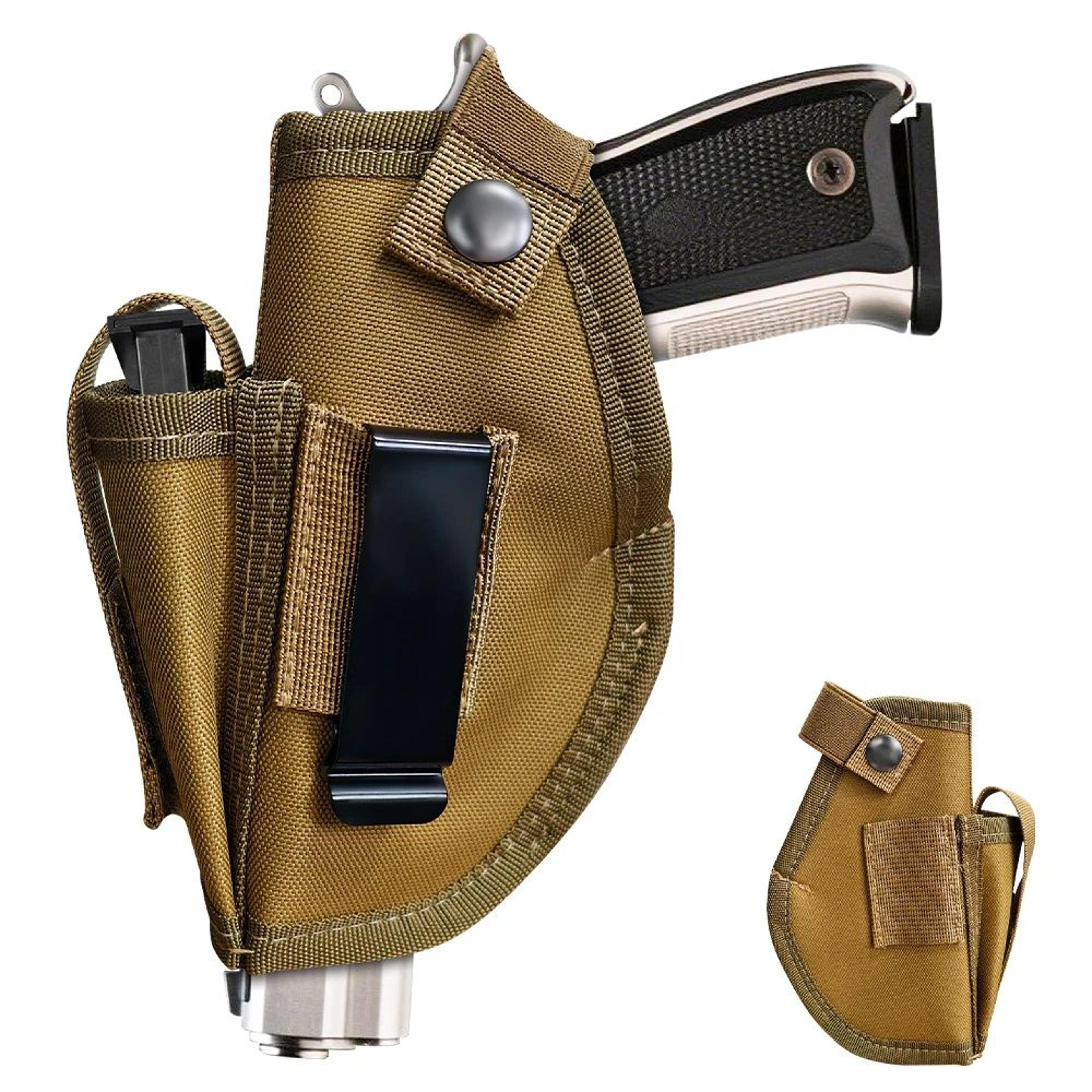 MOLLE Tactical Pistol Holster With Magazine Pouch  Right  Left Hand Adjustable Gun Holster For Hunt 5