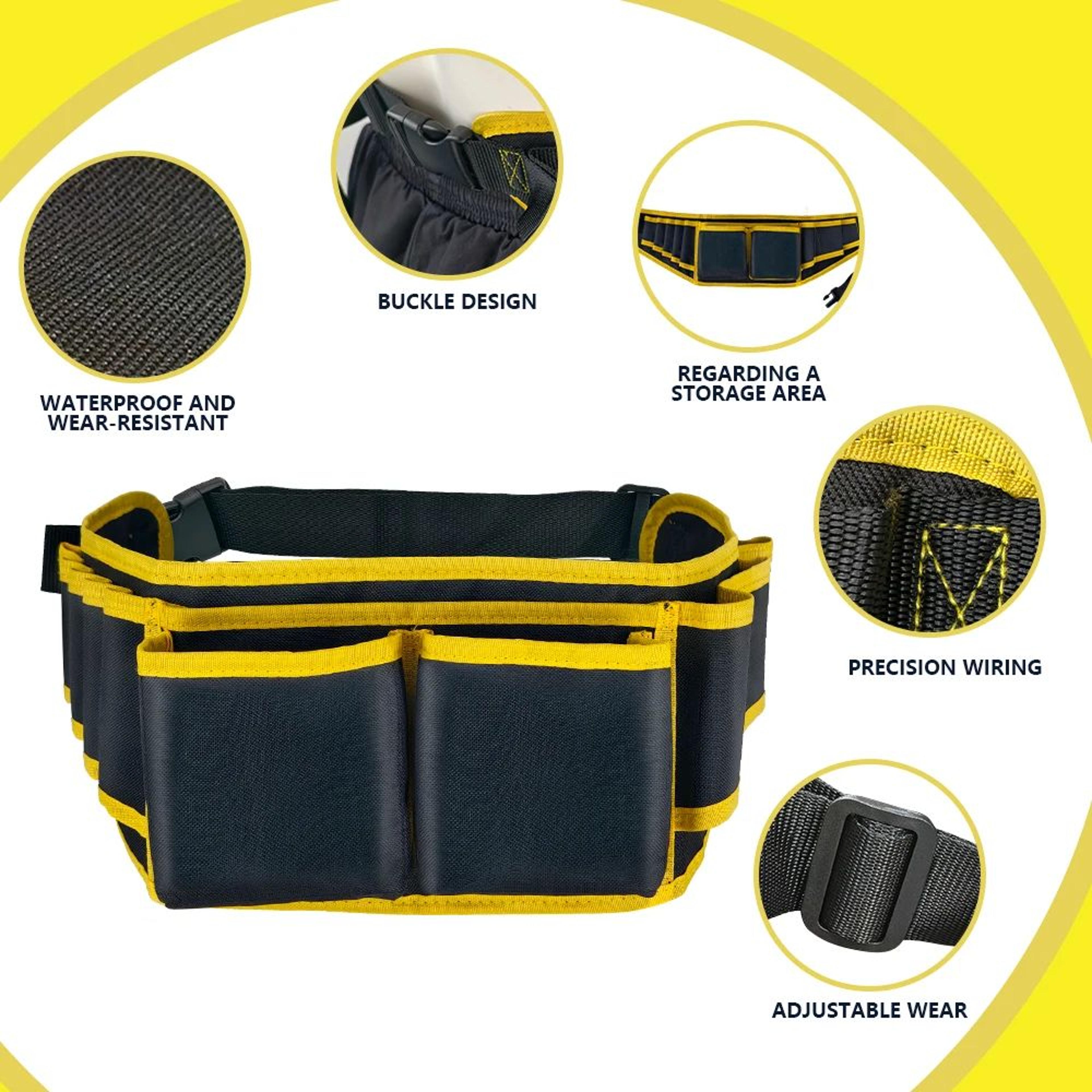 Waterproof Electrician Tool Belt Pouch  Oxford Cloth Waist Bag For Screwdrivers Drills  Tool Organi 4