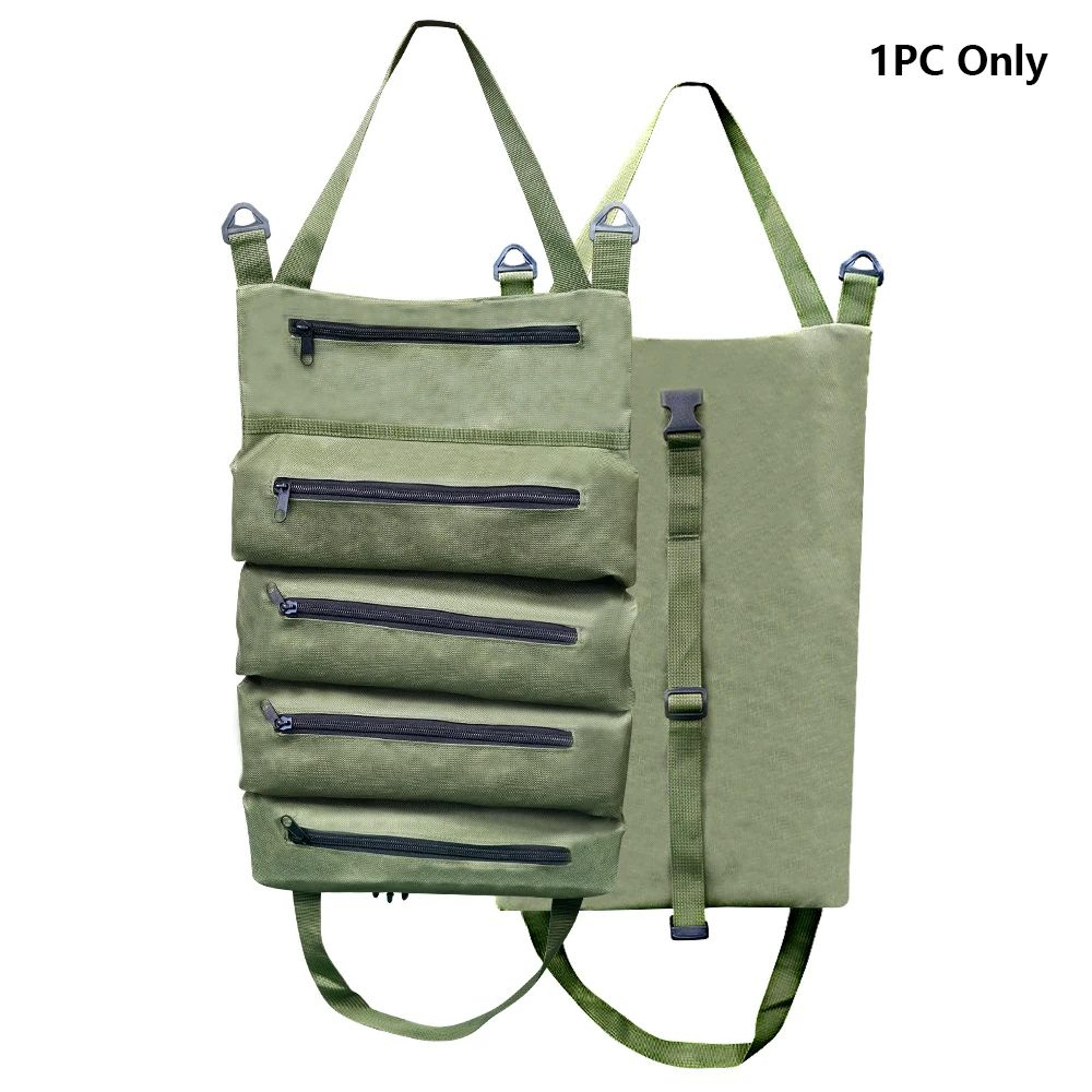 Multifunctional Oxford Cloth RollUp Tool Bag  Detachable Tool Storage Organizer For Workers Enginee 10