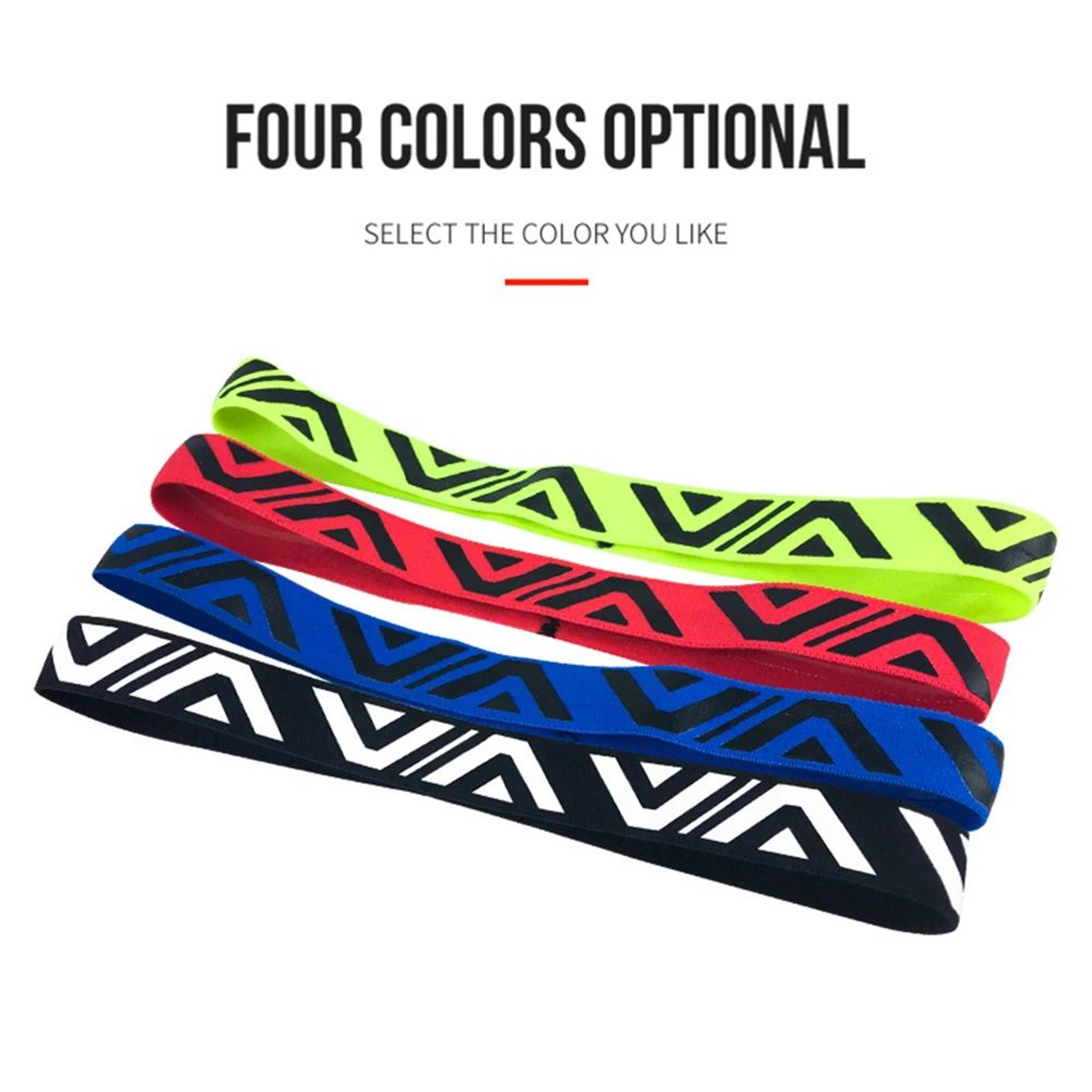 1pc Breathable Sports Sweat Headband  Elastic NonSlip Moisture Wicking Hairband For Running Yoga  F