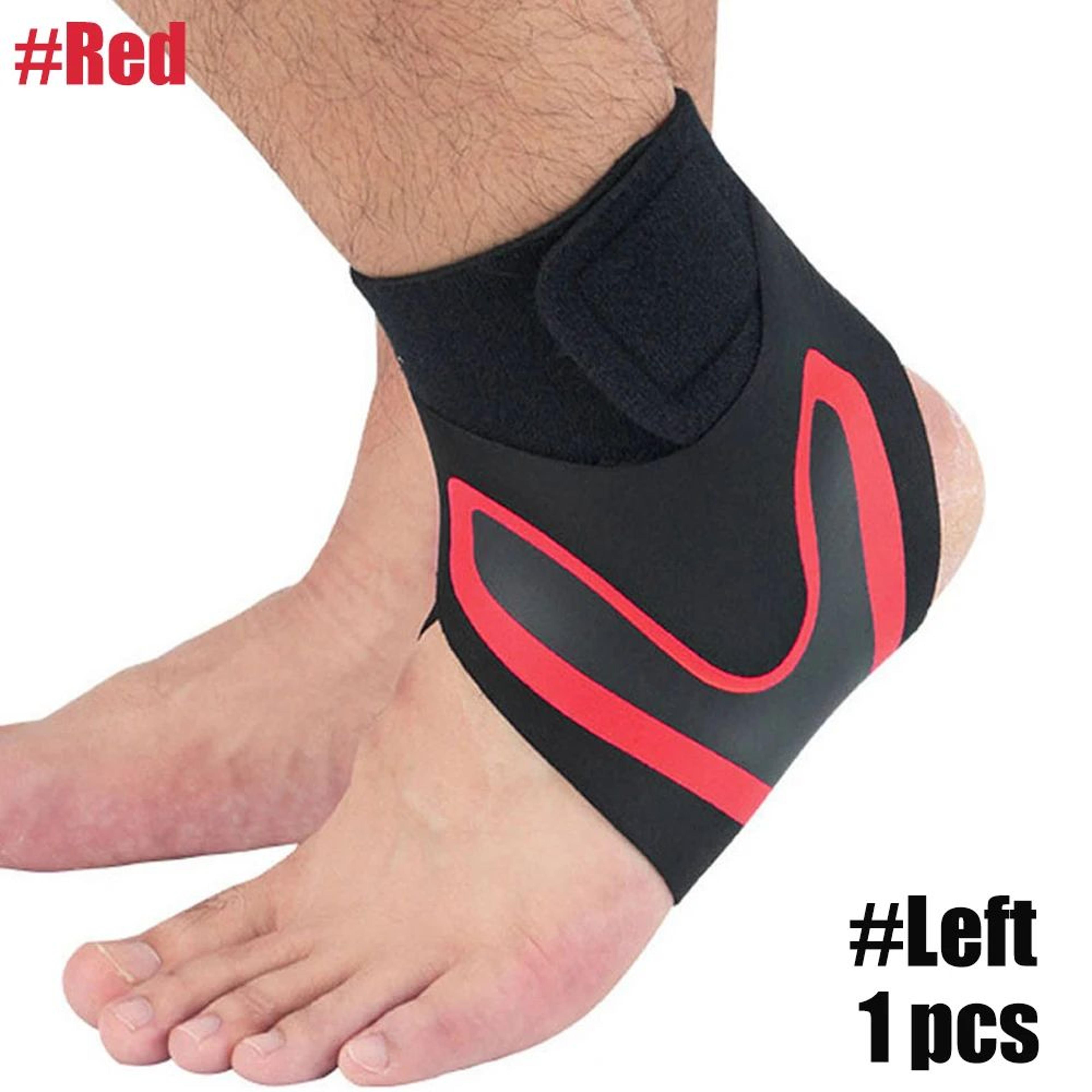 1pc Adjustable Ankle Compression Sleeve Support  Anti Sprain Foot Brace For Running Sports  Heel Pr 9