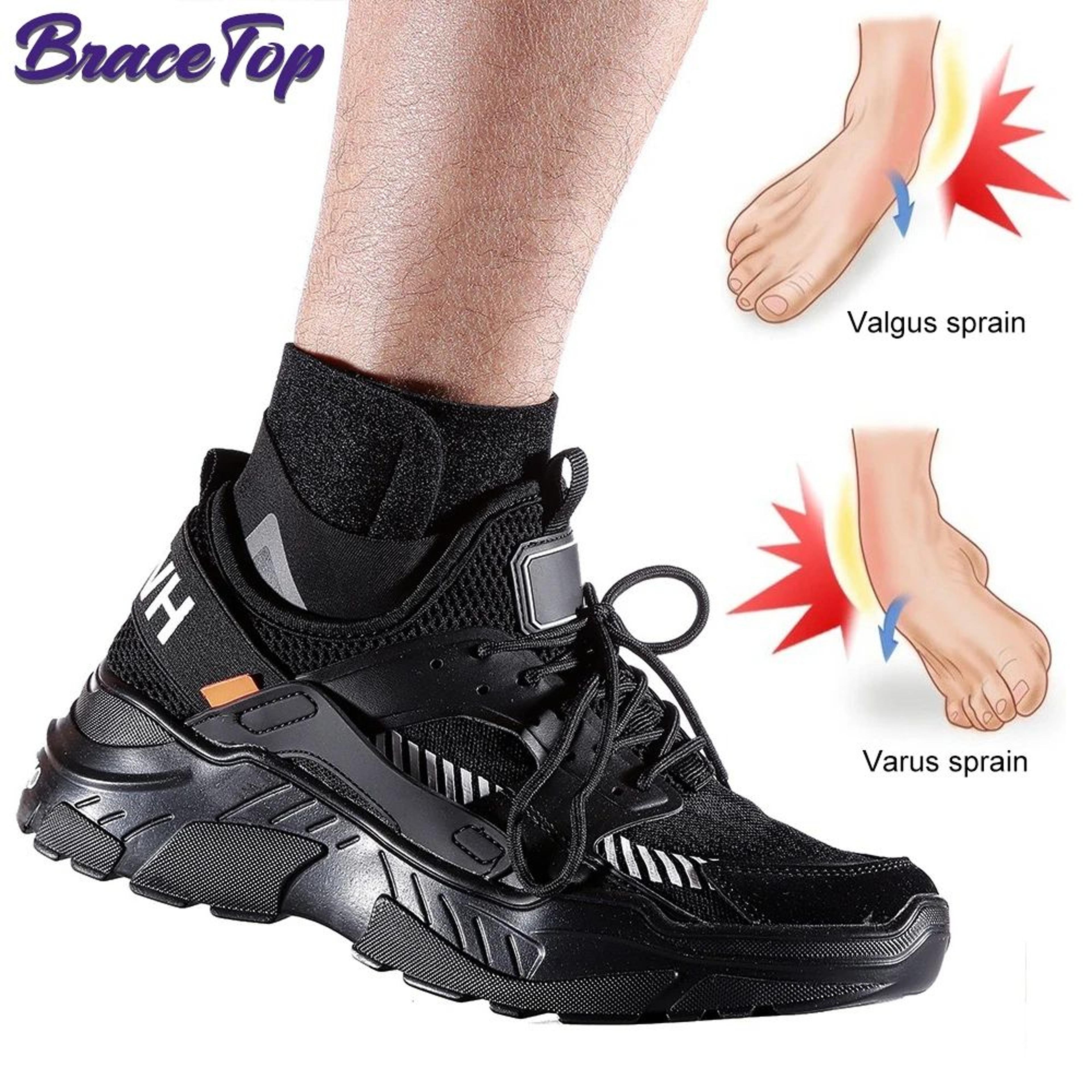 1pc Adjustable Sport Ankle Stabilizer Brace  Compression Ankle Support For Running Basketball  Spra 2