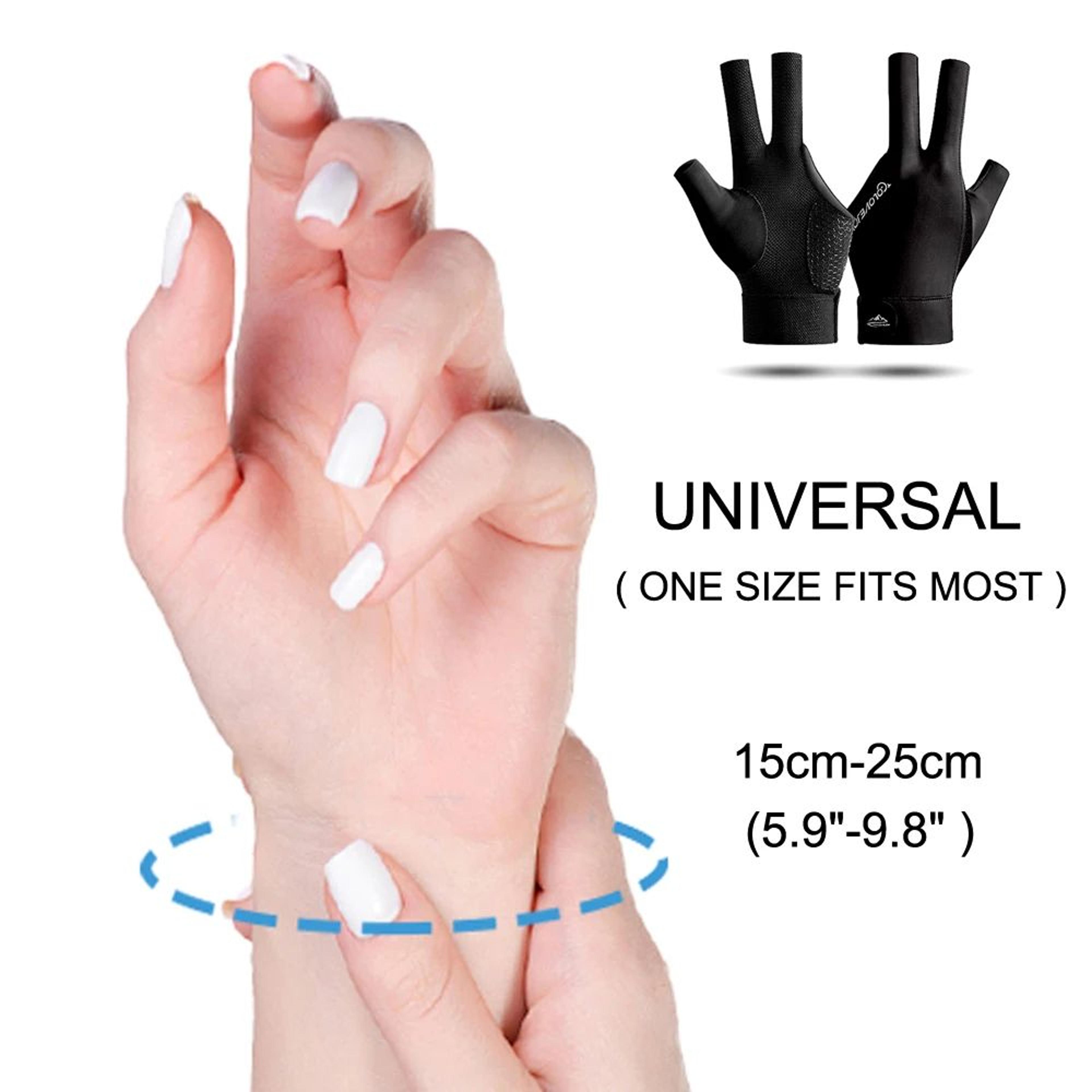 1pc Snooker Billiard Cue Glove  Three Finger Pool Glove For Left Hand Breathable Polyester For Men  5