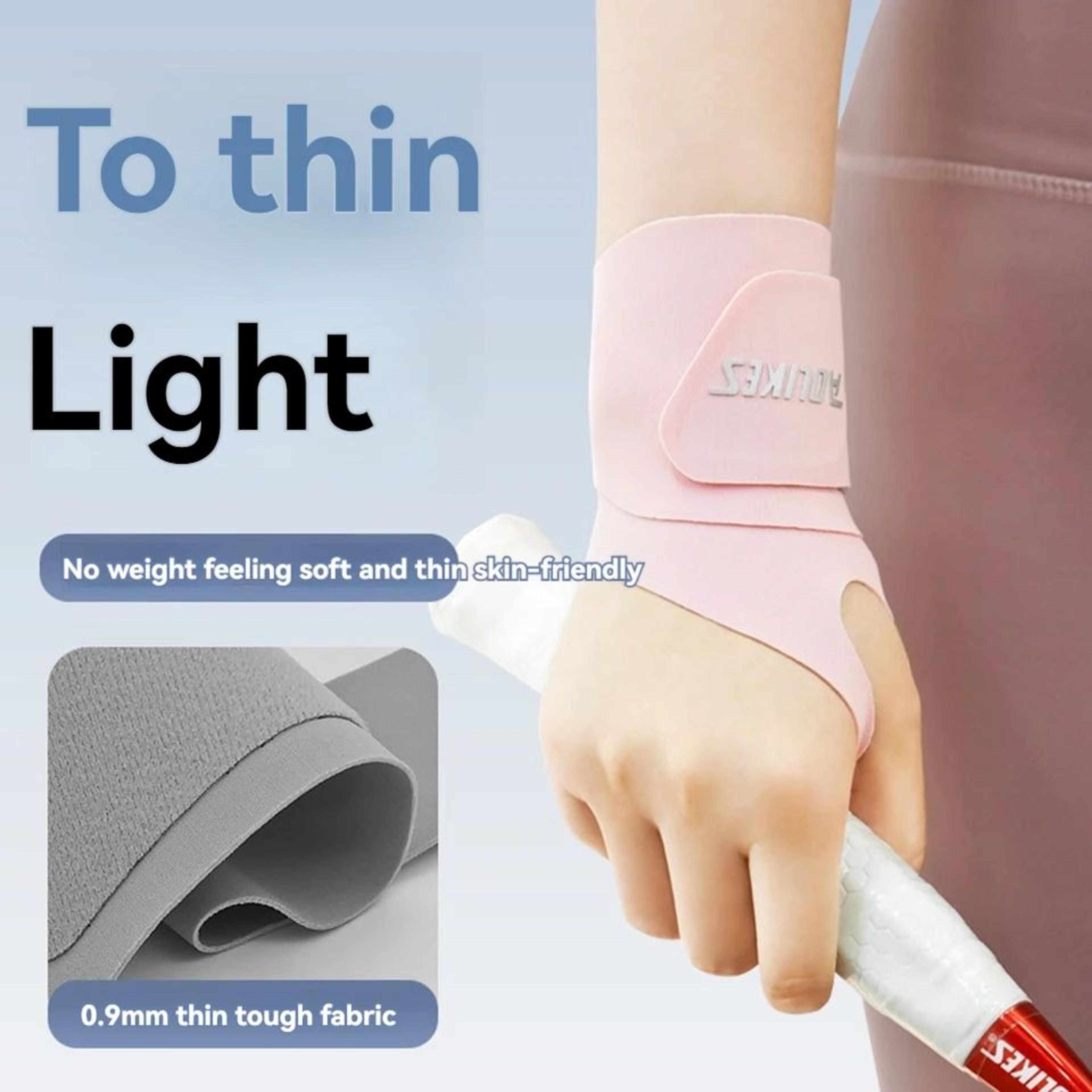 AOLIKES Ultra Thin Wrist Brace Wrap  Adjustable Wrist Support For Basketball Tennis Badminton  Fitn 1