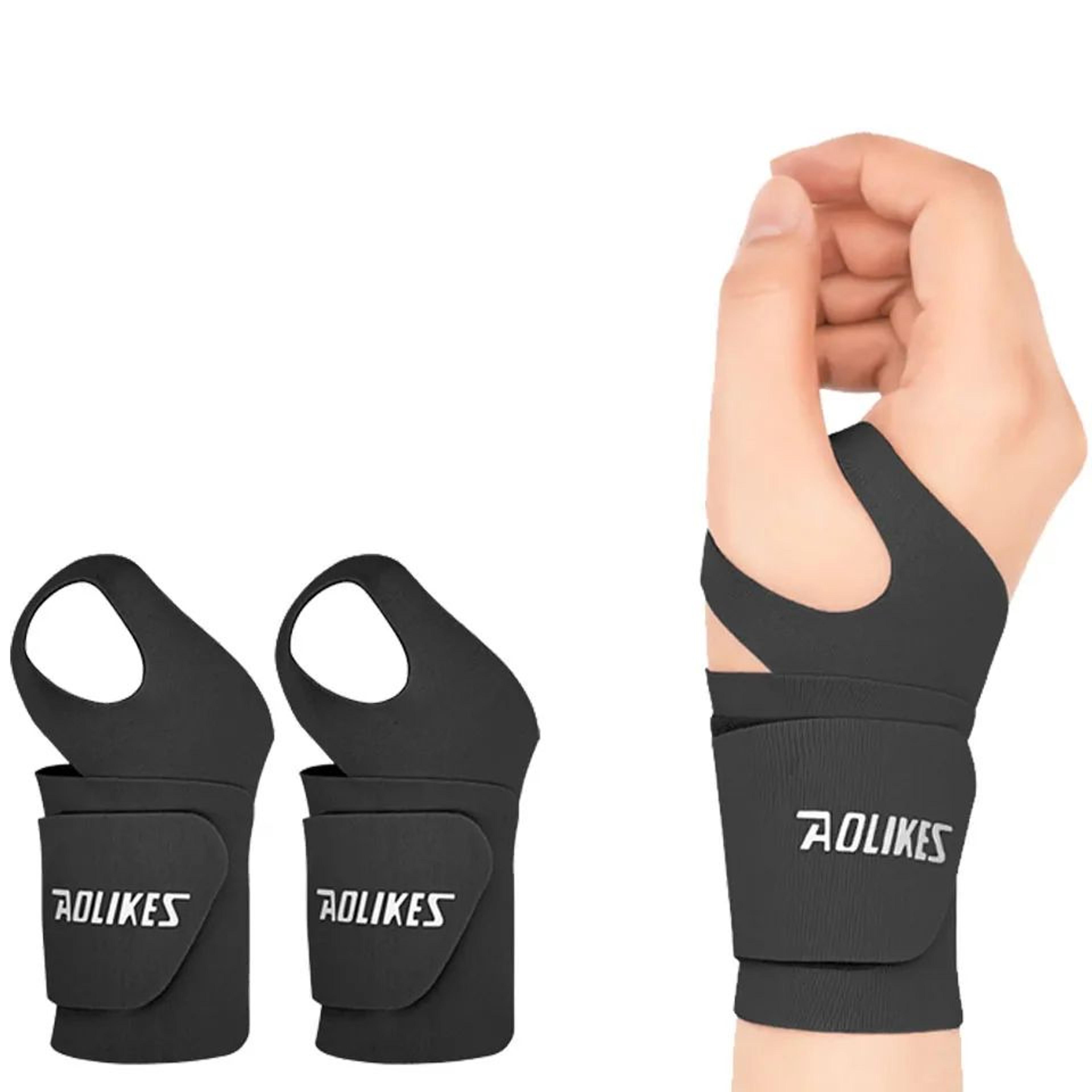 AOLIKES Ultra Thin Wrist Brace Wrap  Adjustable Wrist Support For Basketball Tennis Badminton  Fitn 9