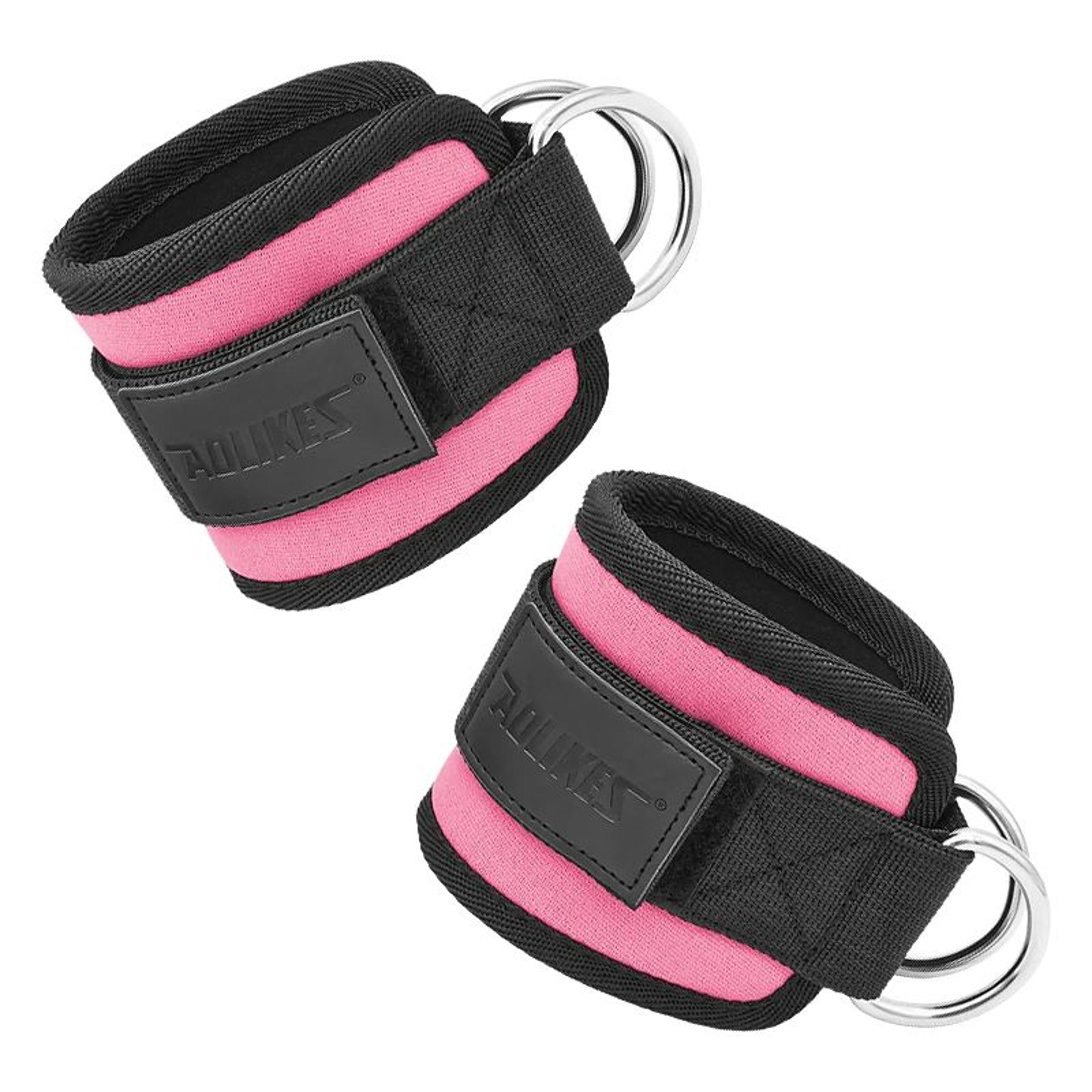 Adjustable Cable Ankle Straps Double DRing  Gym Ankle Cuffs For Glute Leg  Strength Training 8
