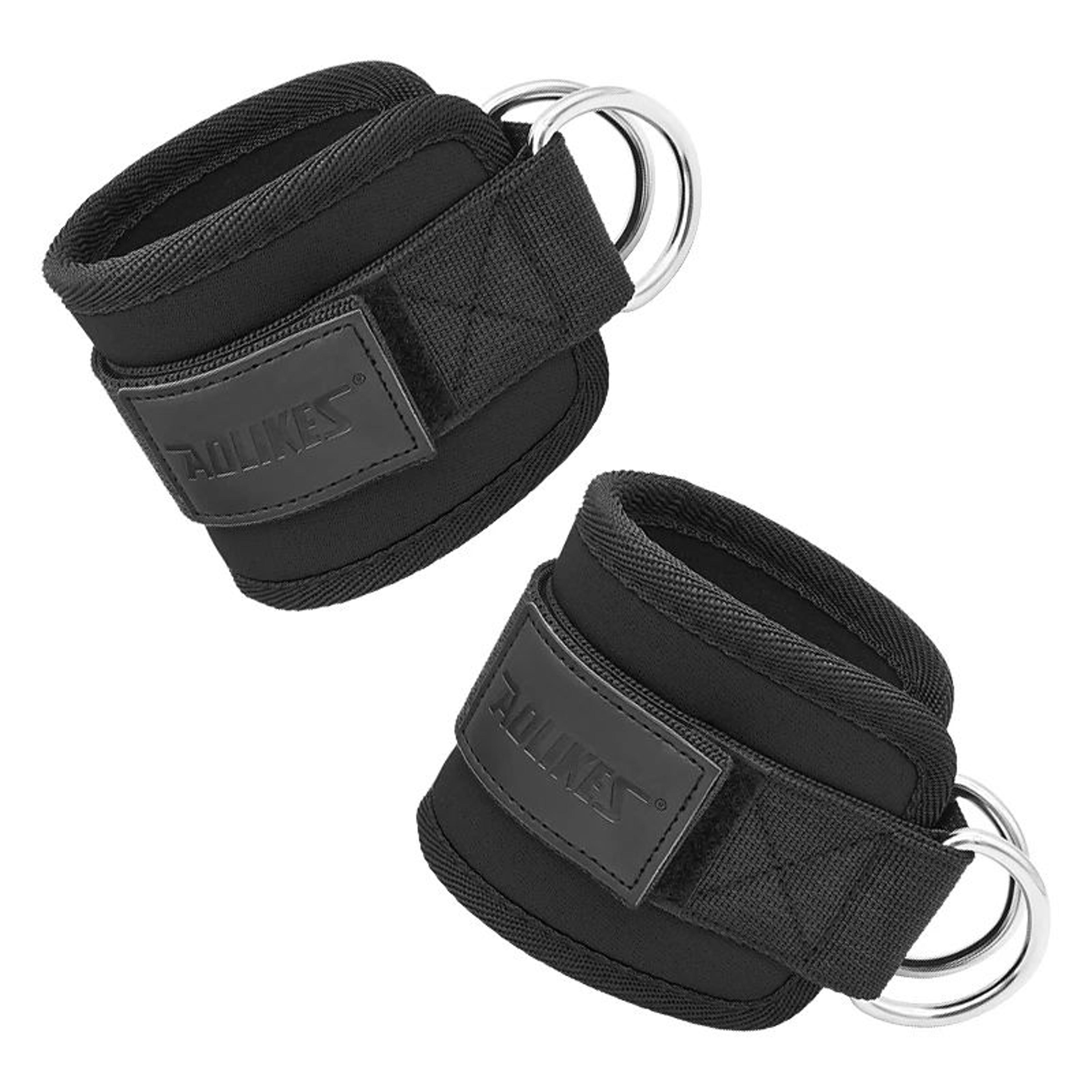 Adjustable Cable Ankle Straps Double DRing  Gym Ankle Cuffs For Glute Leg  Strength Training 6