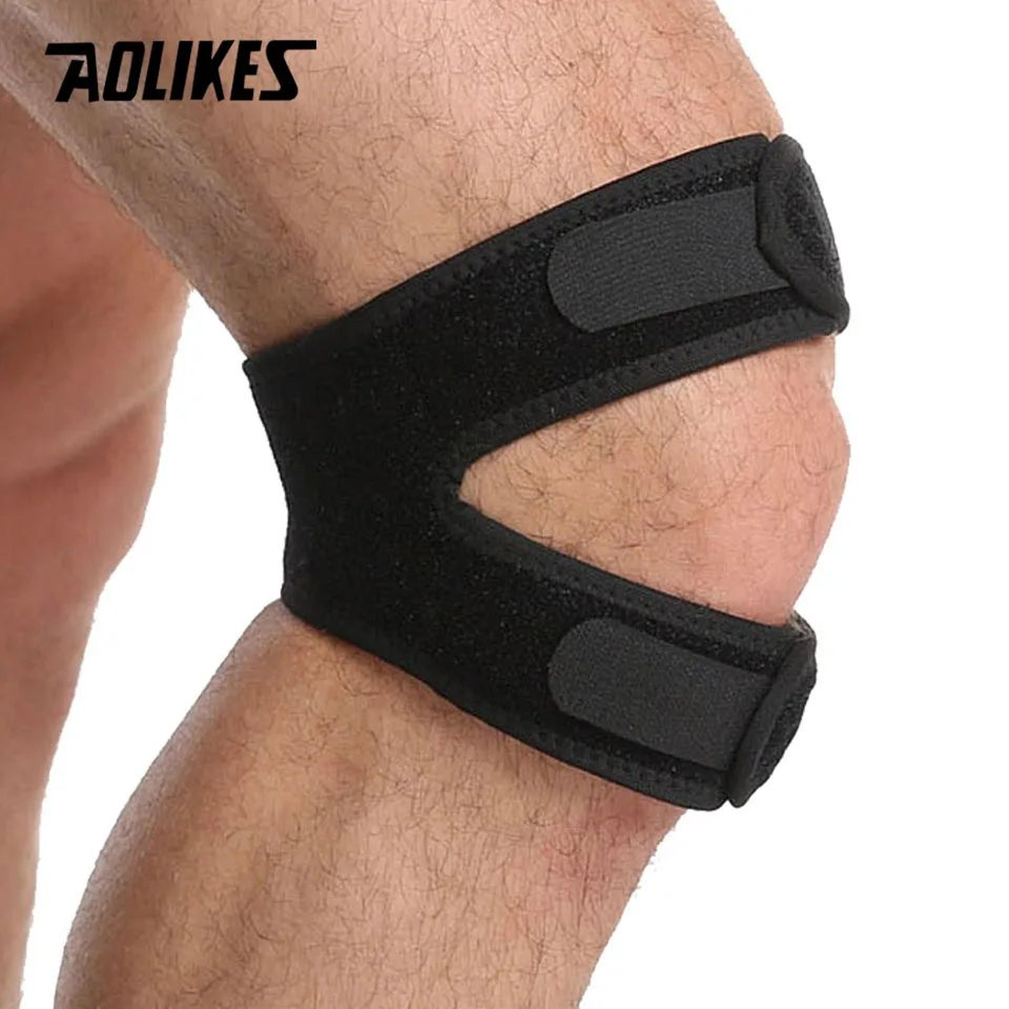 1pc Adjustable Knee Wrap Brace  Compression Knee Support Sleeve For Basketball Tennis Cycling  Join 3