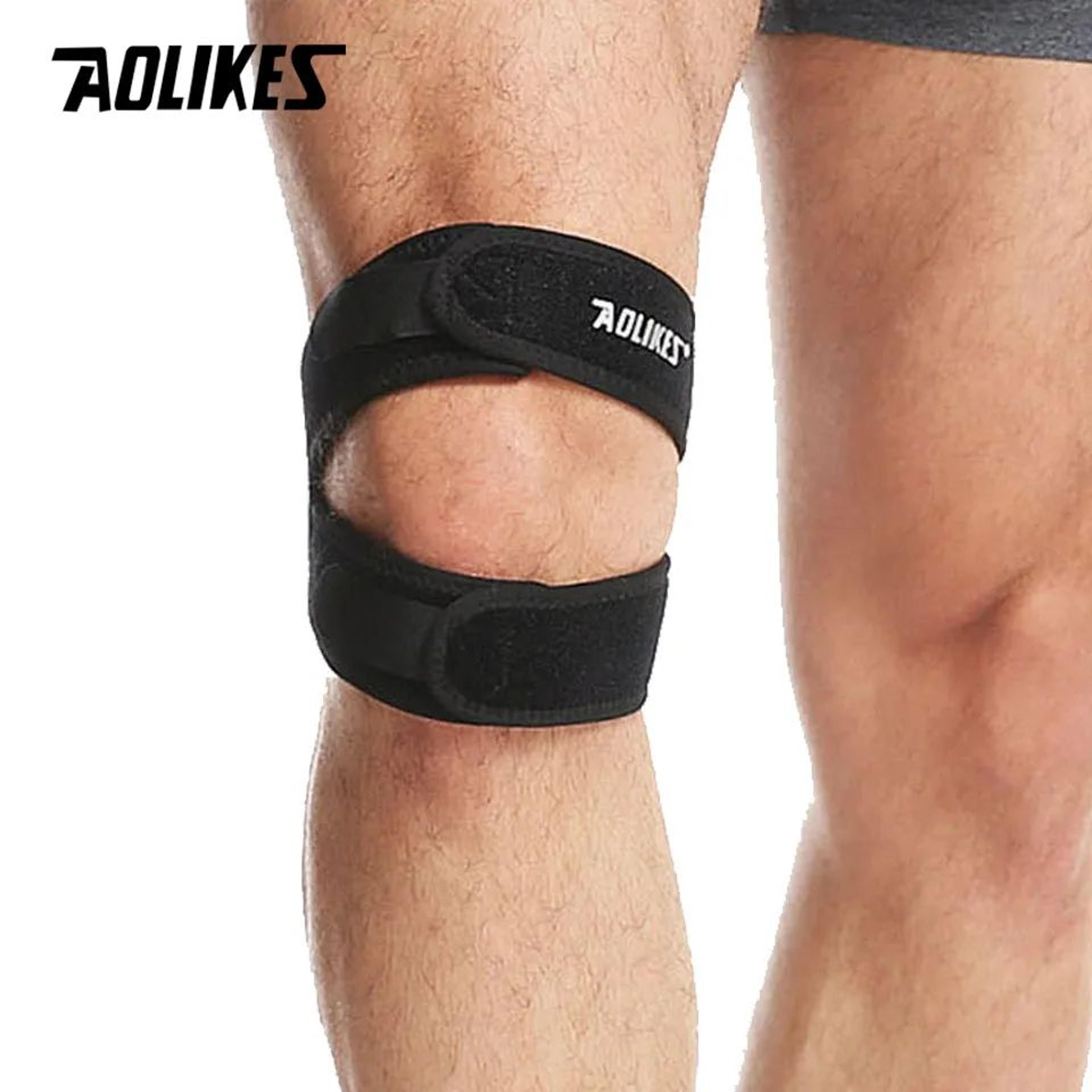 1pc Adjustable Knee Wrap Brace  Compression Knee Support Sleeve For Basketball Tennis Cycling  Join 4