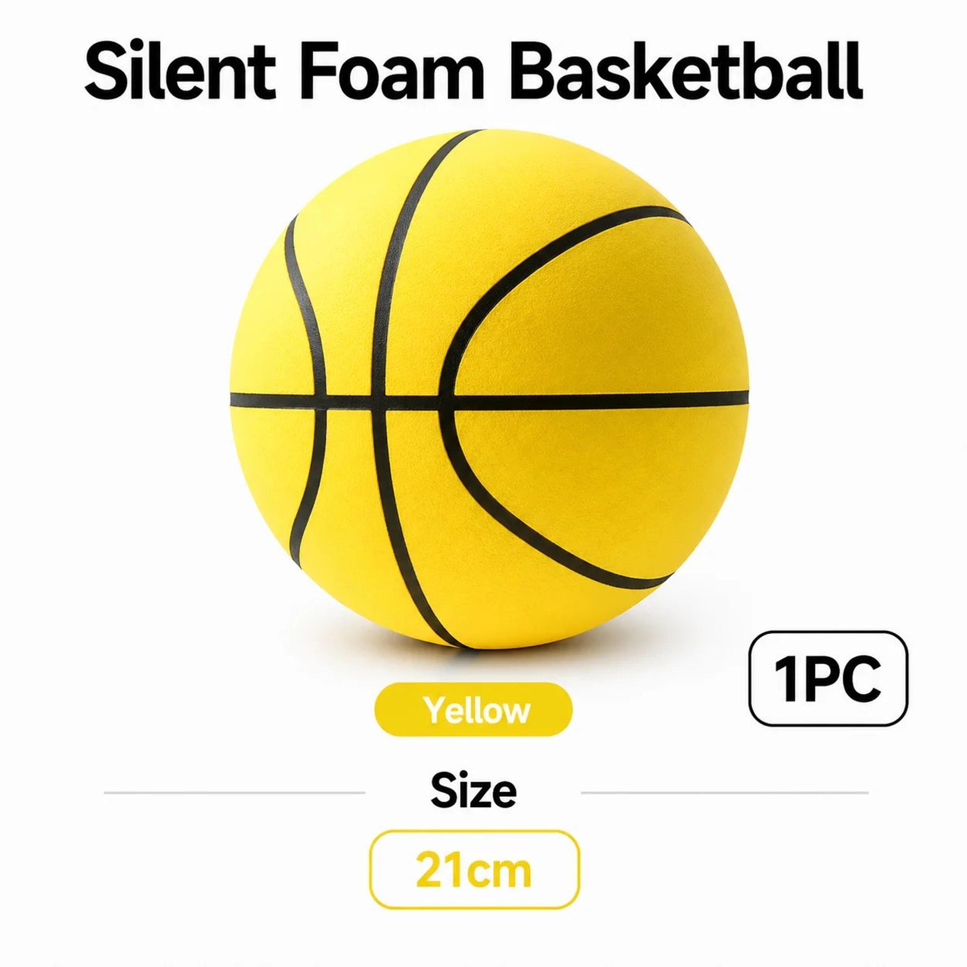 Silent Foam Basketball  High Bounce Noiseless Indoor Training Ball For Dribbling Practice Sizes 3 5 10