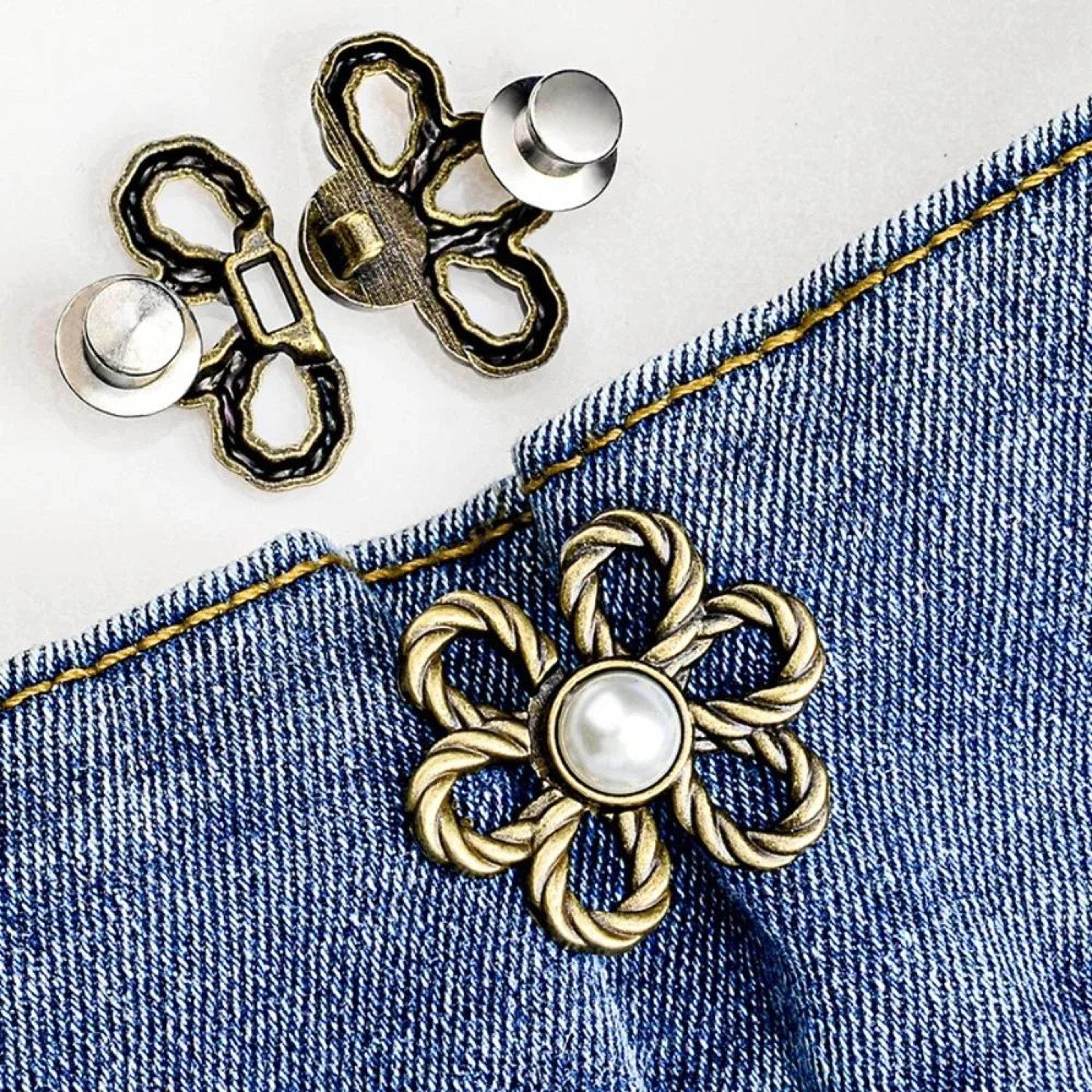 DIY Adjustable Waist Tightening Button  NoSew Detachable Pants Waist Buckle For Jeans Skirts  Trous 6