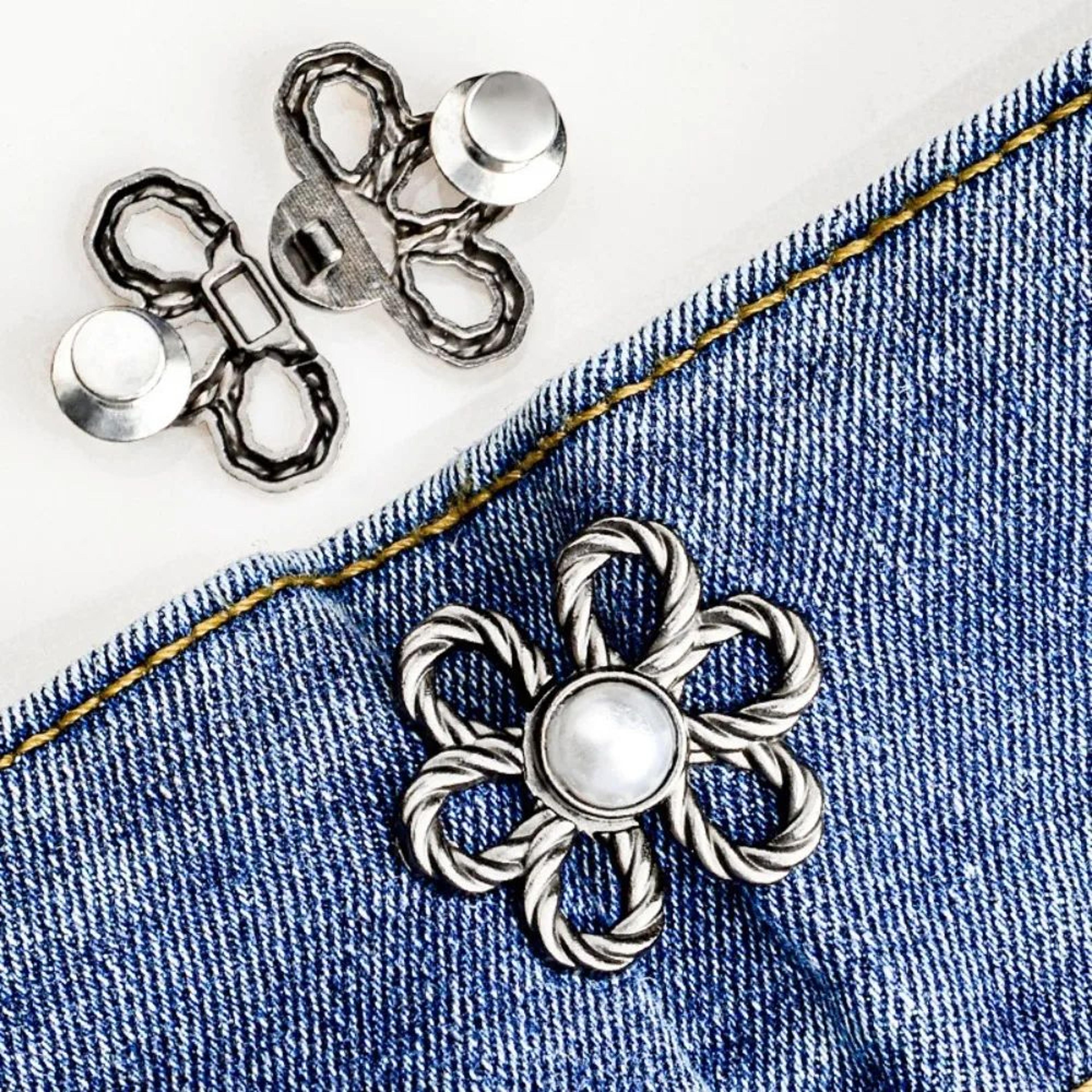 DIY Adjustable Waist Tightening Button  NoSew Detachable Pants Waist Buckle For Jeans Skirts  Trous 8