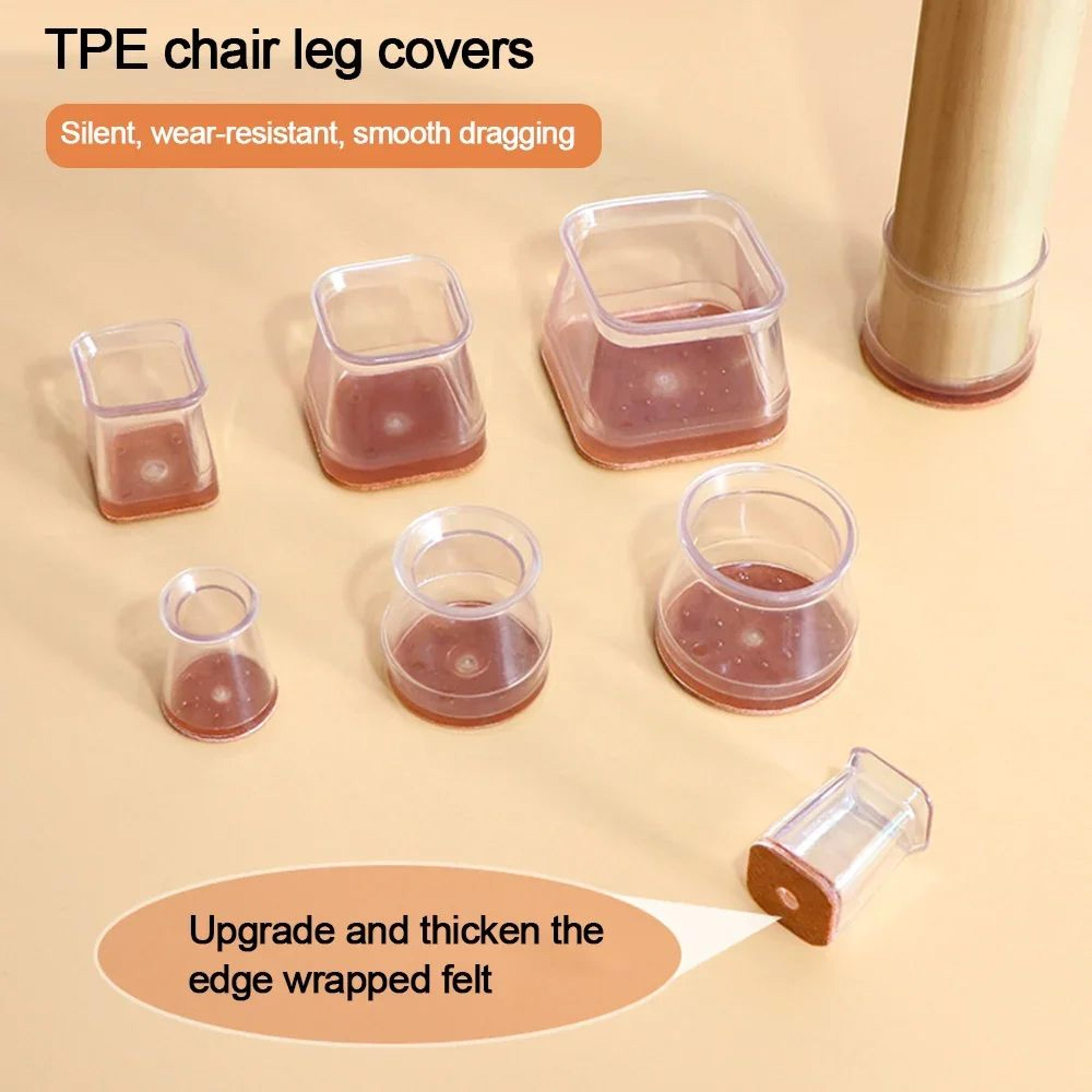 8pcs Silicone Chair Leg Covers  Thickened NonSlip Floor Protectors For Chairs Stools  Furniture Leg 2