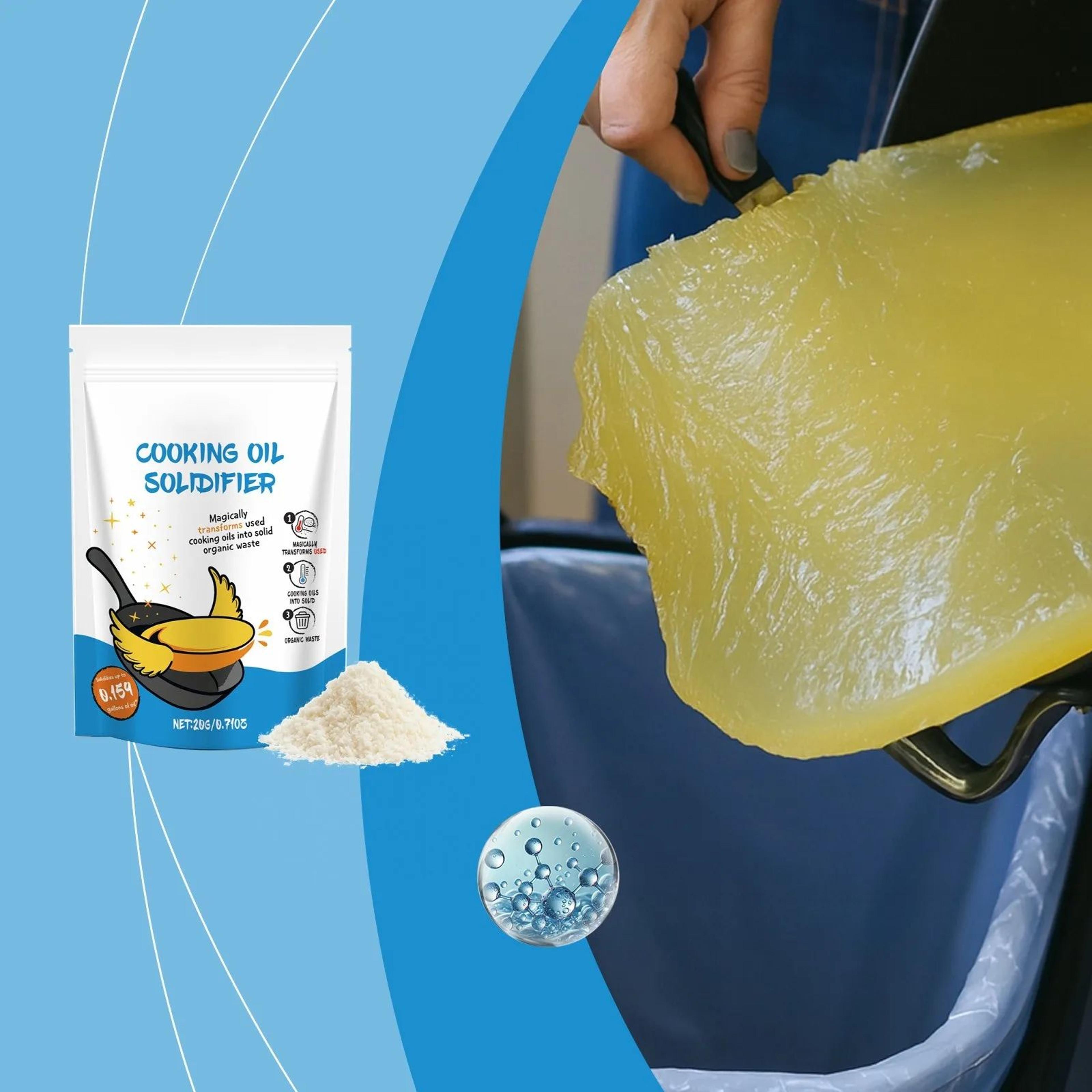 Cooking Oil Solidifier  FastActing Waste Oil Hardener For Easy Kitchen Grease Disposal 3