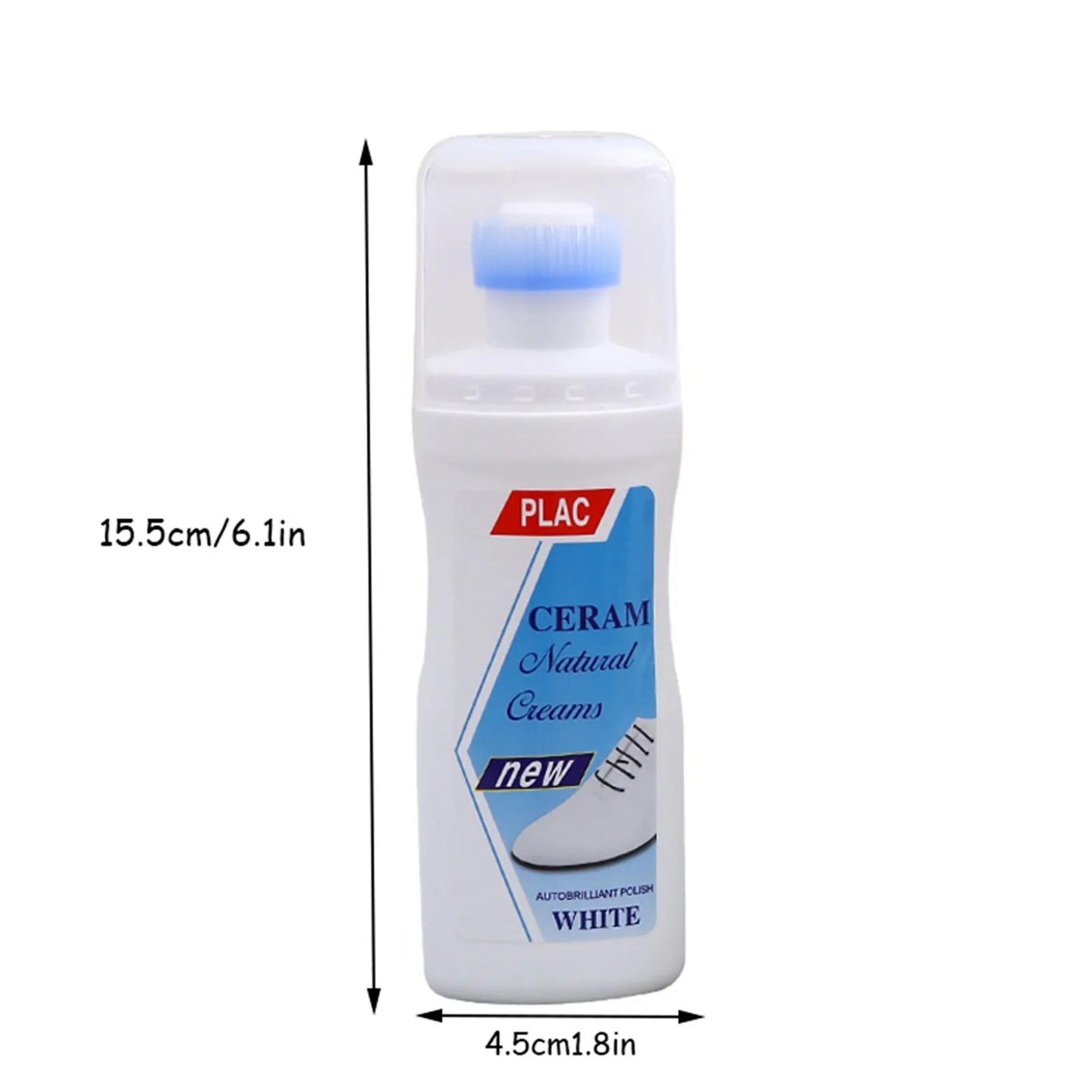34 Fl Oz Portable White Shoe Foam Cleaner  Sneaker Cleaning Agent With Brush For Shoes Soles  Leath 2