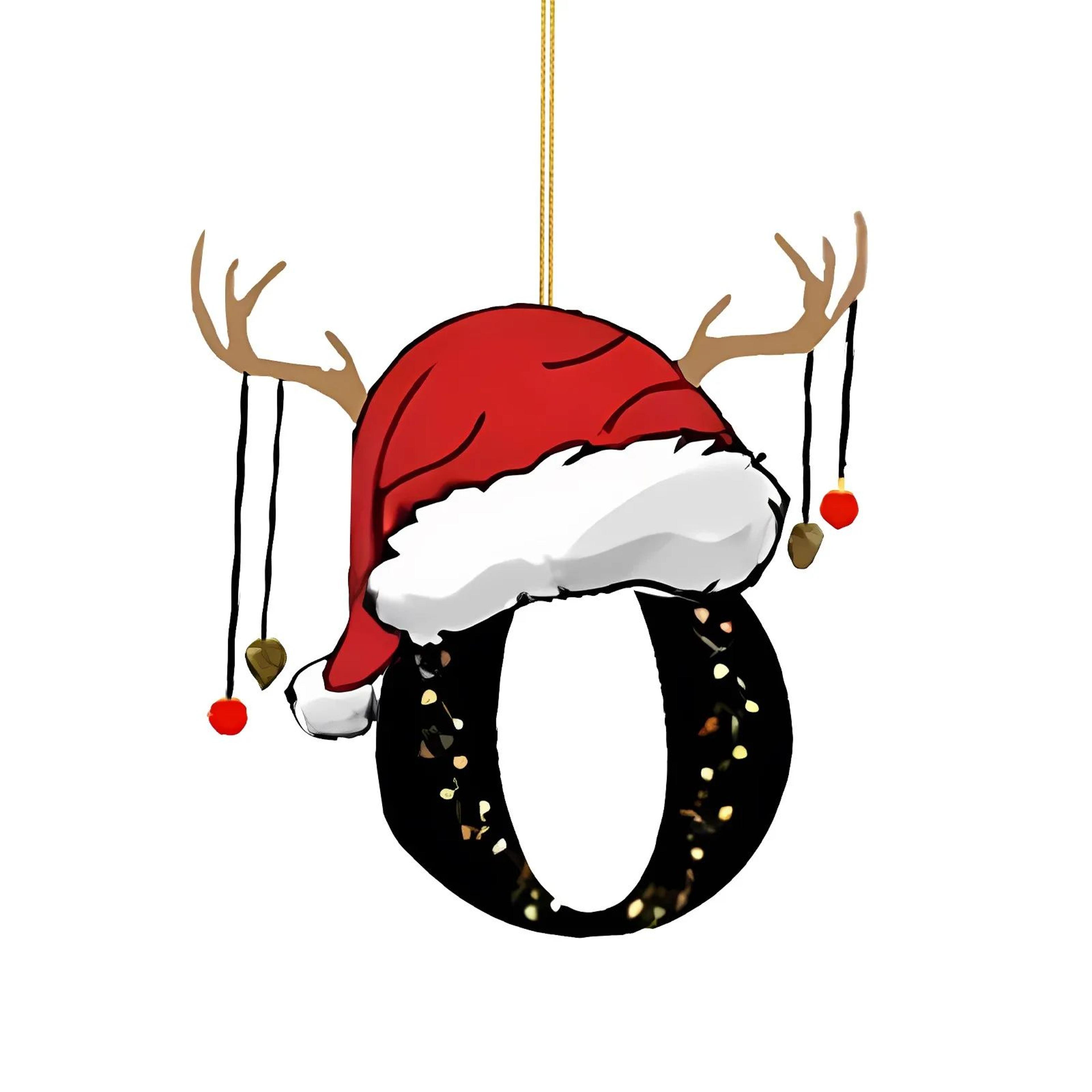 Christmas Letter Ornament  26 Alphabet Initial Pendants For Christmas Tree Personalized Holiday  Ne 18